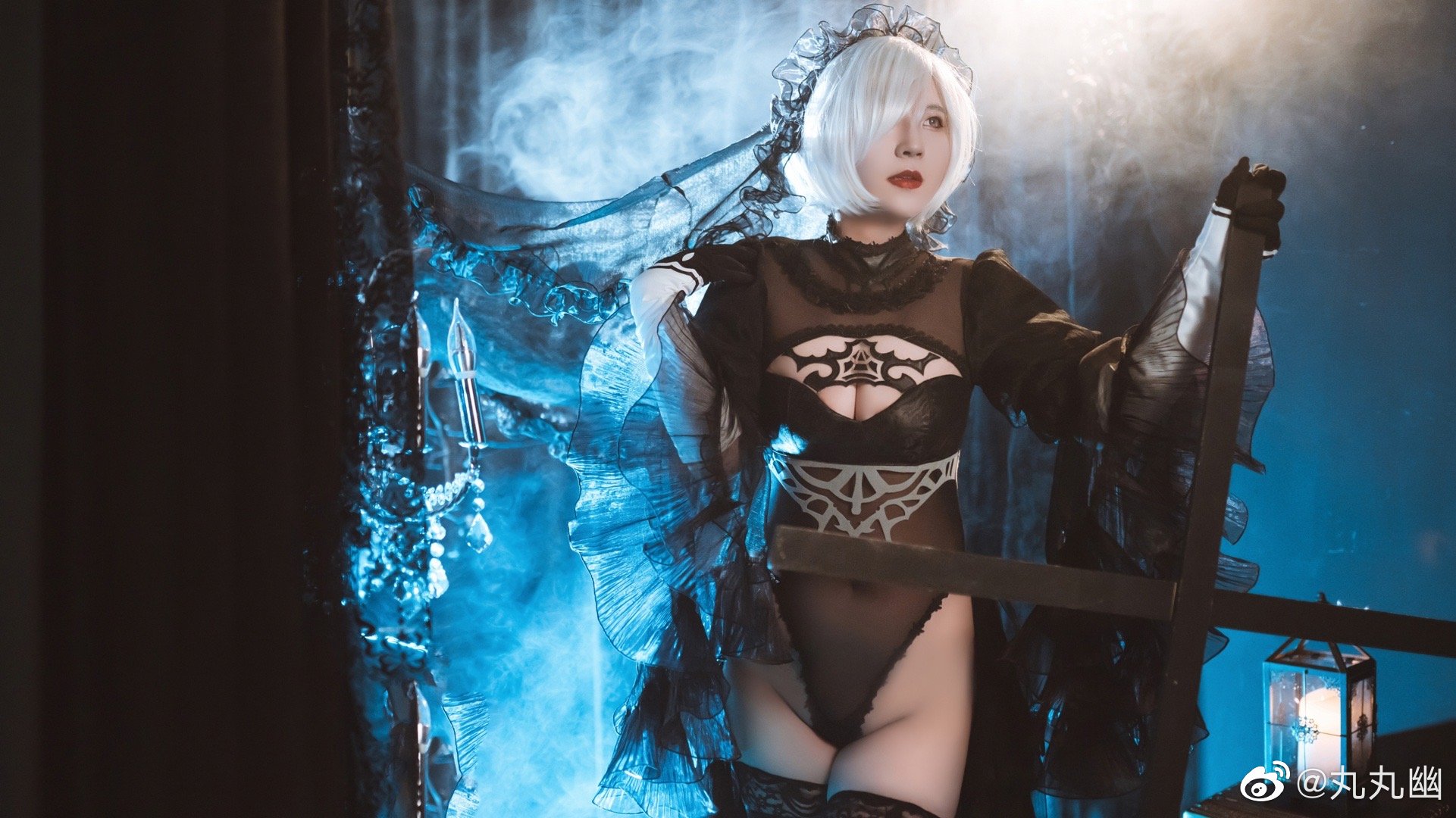 这是诅咒，还是惩罚… 尼尔机械纪元.黑白2b花嫁cos 黑@丸丸幽  白@Joker从不是泛泛之辈 COSPLAY-第7张