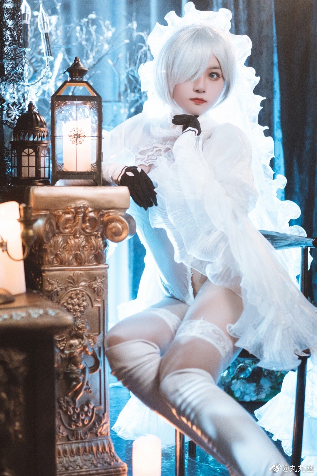 这是诅咒，还是惩罚… 尼尔机械纪元.黑白2b花嫁cos 黑@丸丸幽  白@Joker从不是泛泛之辈 COSPLAY-第10张