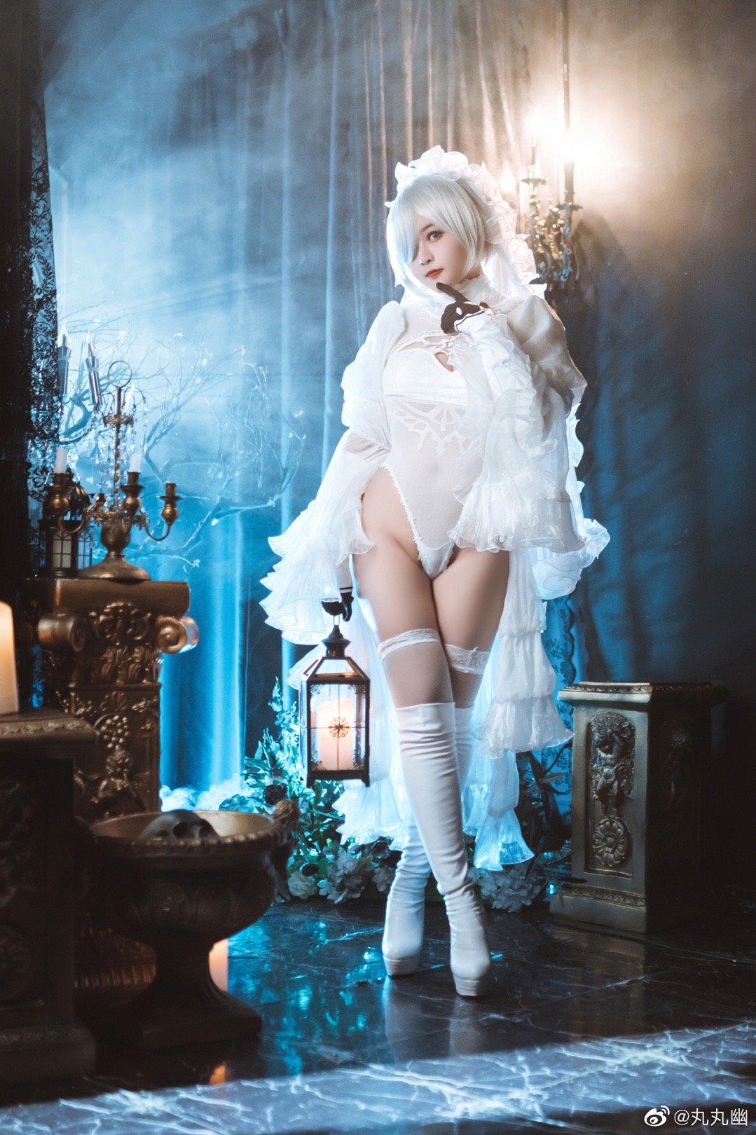 这是诅咒，还是惩罚… 尼尔机械纪元.黑白2b花嫁cos 黑@丸丸幽  白@Joker从不是泛泛之辈 COSPLAY-第18张