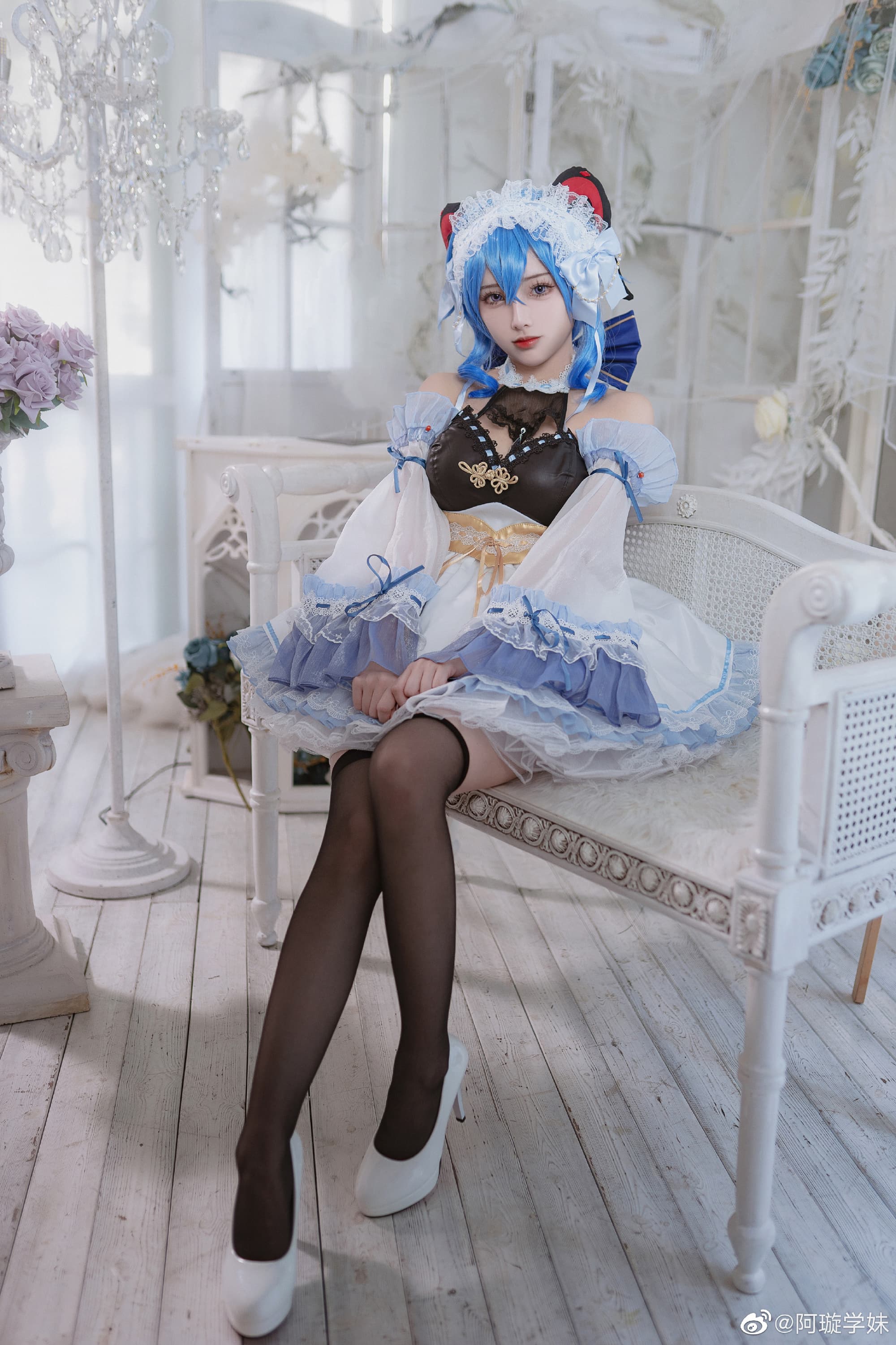 【COS】请…请不要摸我的角！ 原神 甘雨 同人女仆@阿璇学妹 COSPLAY-第2张