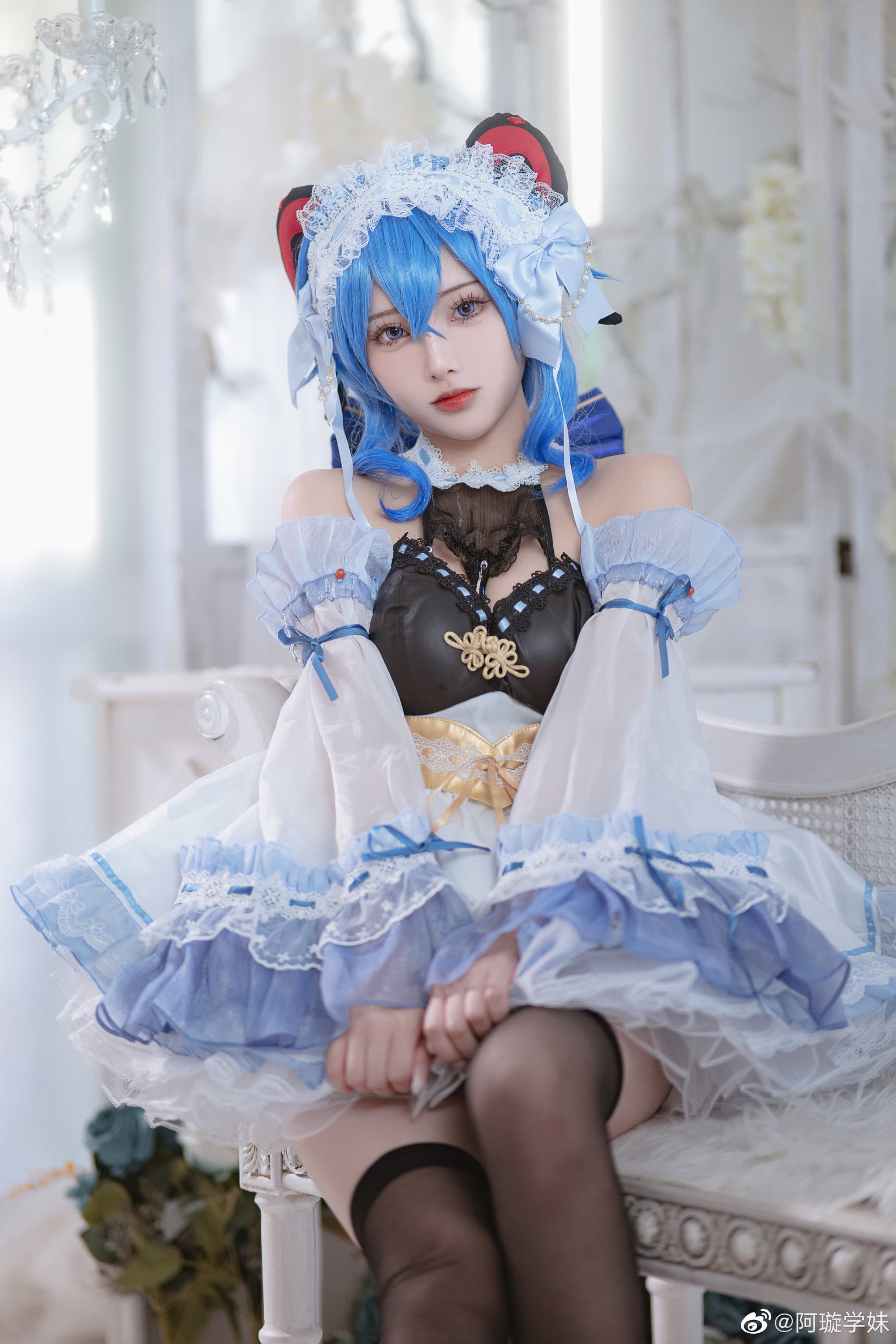 【COS】请…请不要摸我的角！ 原神 甘雨 同人女仆@阿璇学妹 COSPLAY-第7张