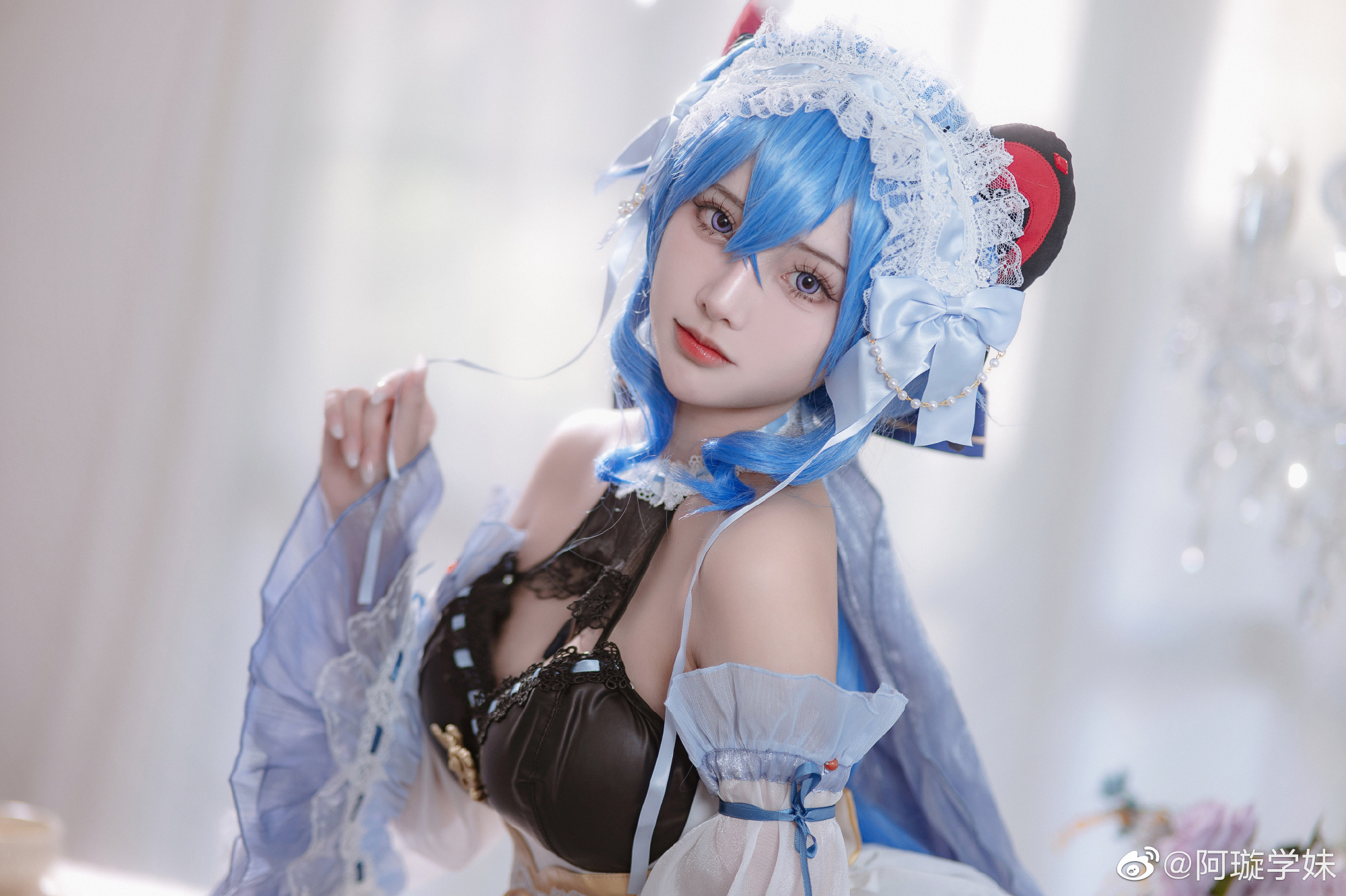【COS】请…请不要摸我的角！ 原神 甘雨 同人女仆@阿璇学妹 COSPLAY-第8张