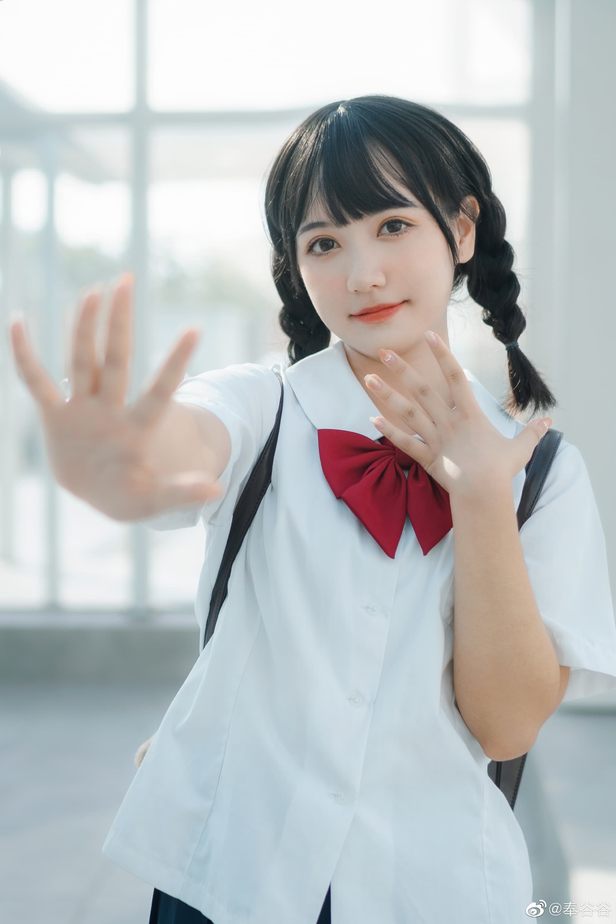 jk 日系写真「 天台的阳光@奉谷谷 JK-第4张