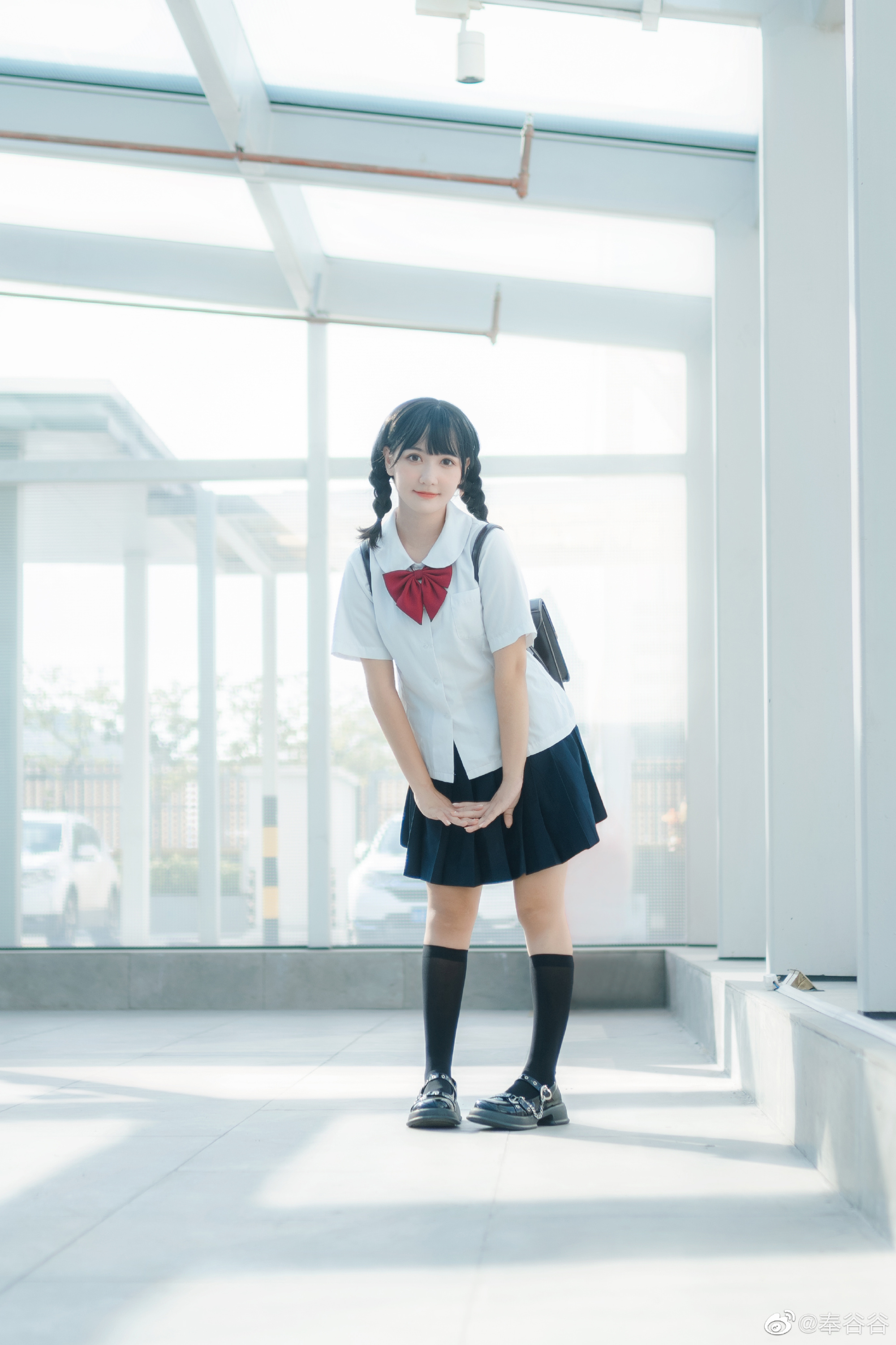 jk 日系写真「 天台的阳光@奉谷谷 JK-第5张