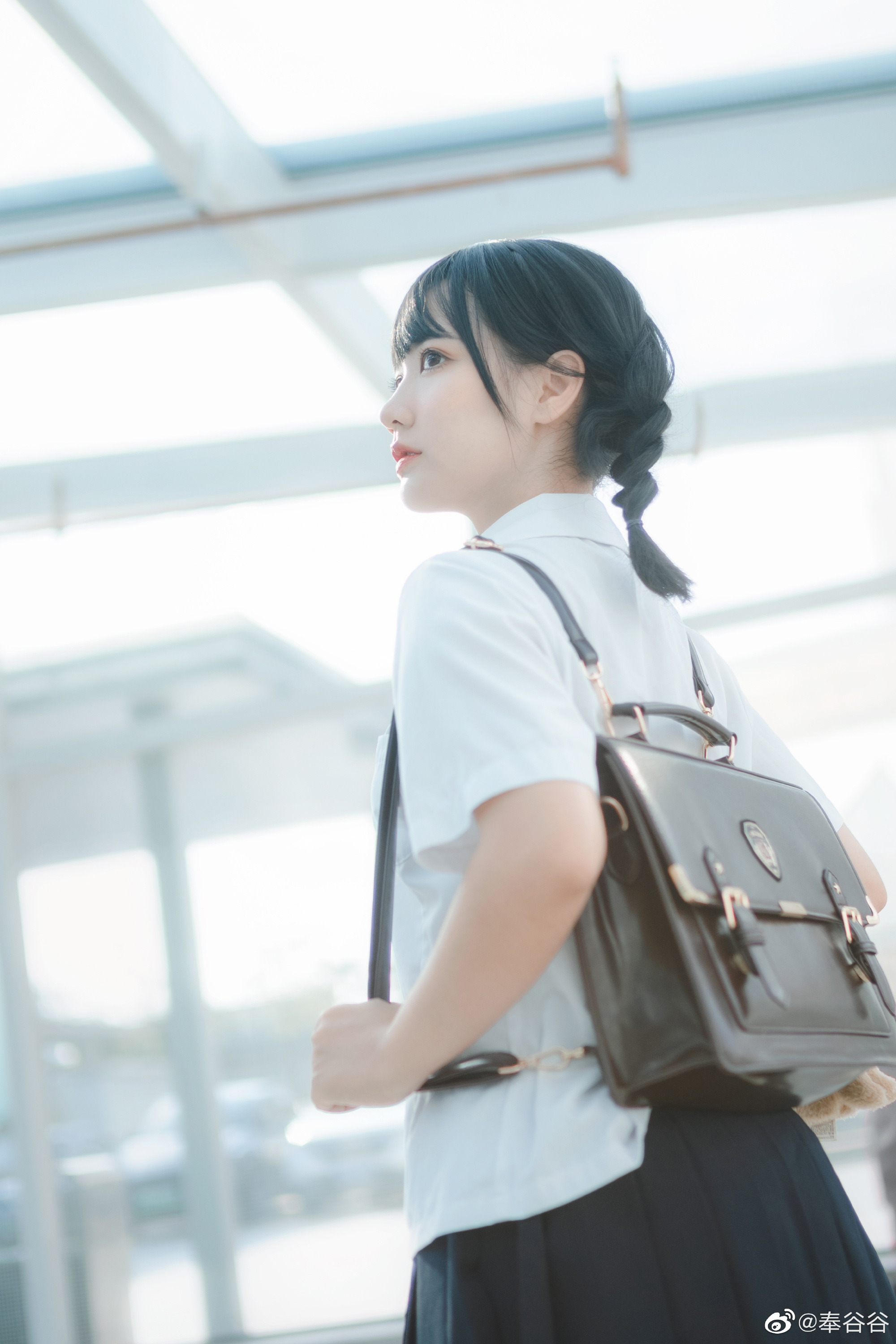 jk 日系写真「 天台的阳光@奉谷谷 JK-第8张