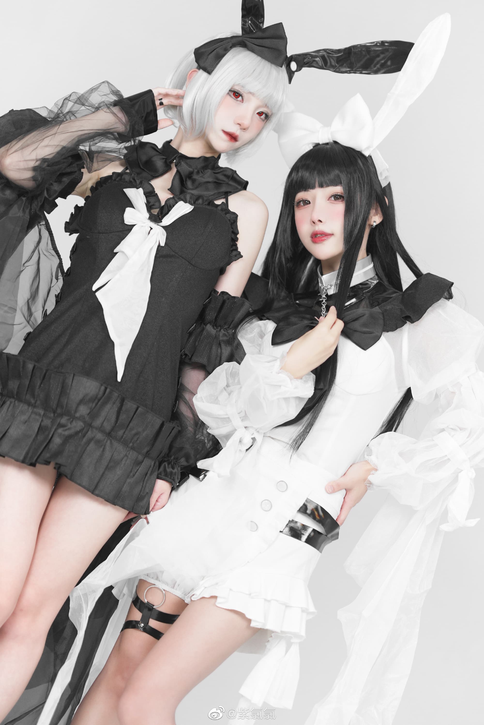 【COS】您好 欢迎来到兔兔🐰国度 白兔@紫氯氯  黑兔@杜杜Dolly_ COSPLAY-第7张