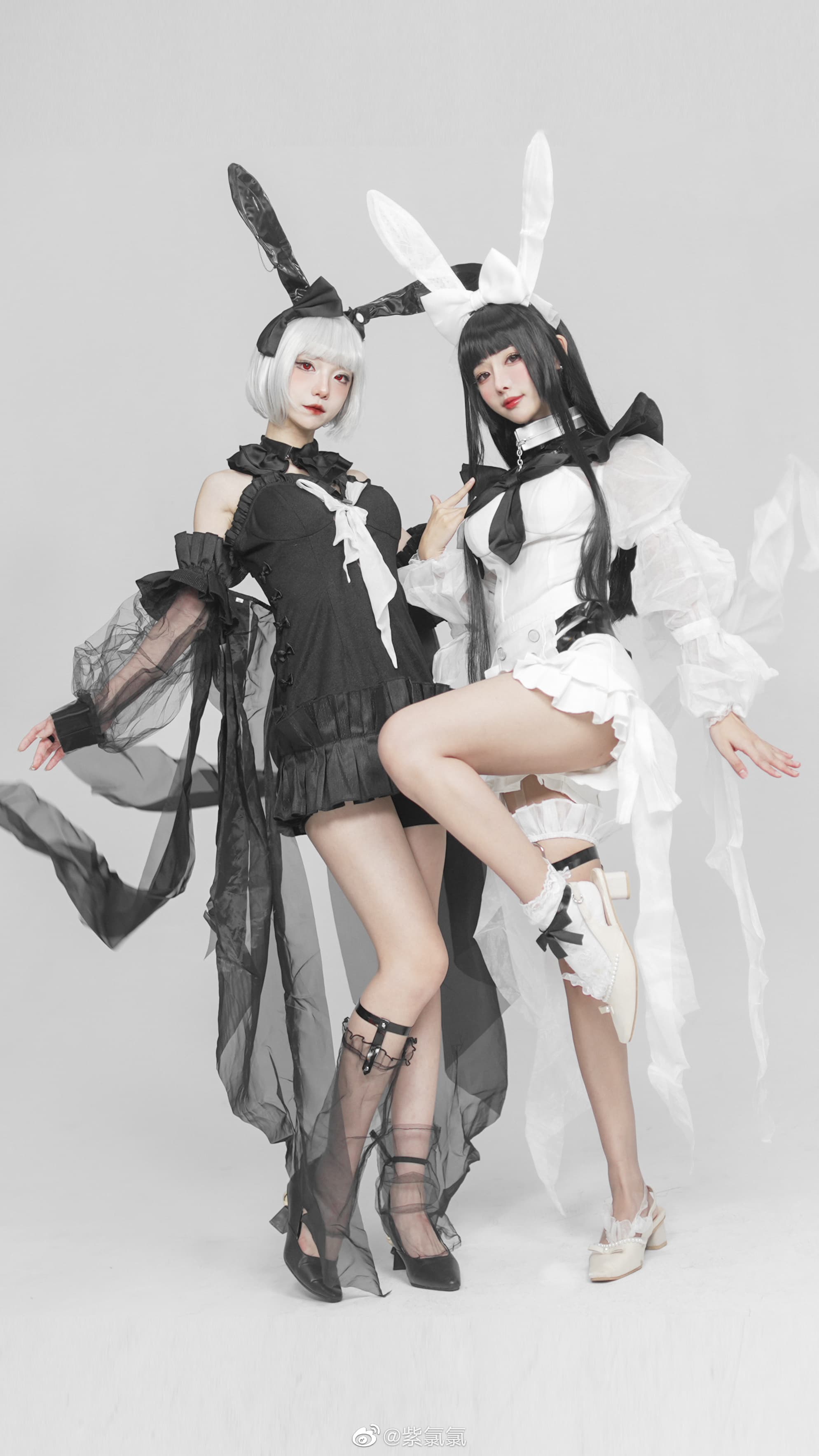 【COS】您好 欢迎来到兔兔🐰国度 白兔@紫氯氯  黑兔@杜杜Dolly_ COSPLAY-第8张