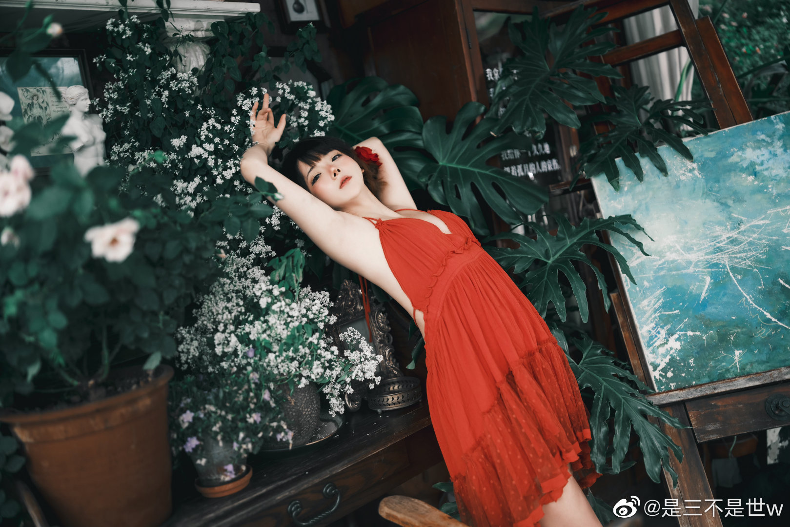 少女写真 正因为你在玫瑰上花费了时间，才使你的玫瑰如此重要。@是三不是世w 摄影-第6张