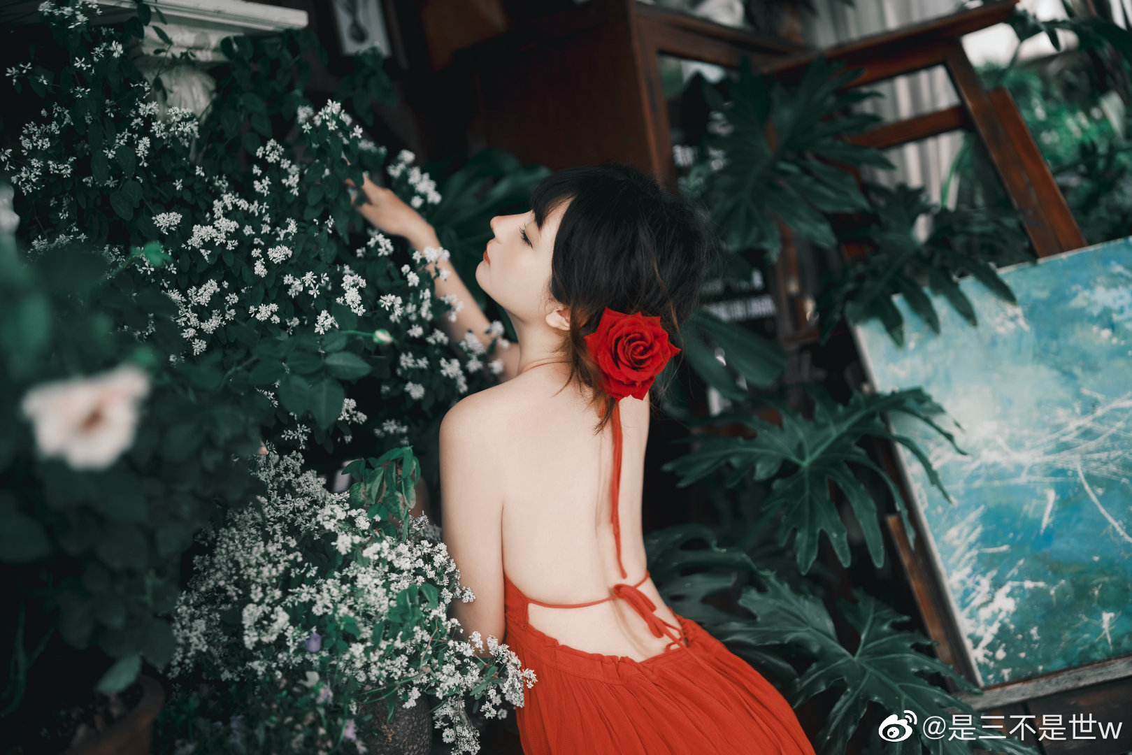 少女写真 正因为你在玫瑰上花费了时间，才使你的玫瑰如此重要。@是三不是世w 摄影-第10张
