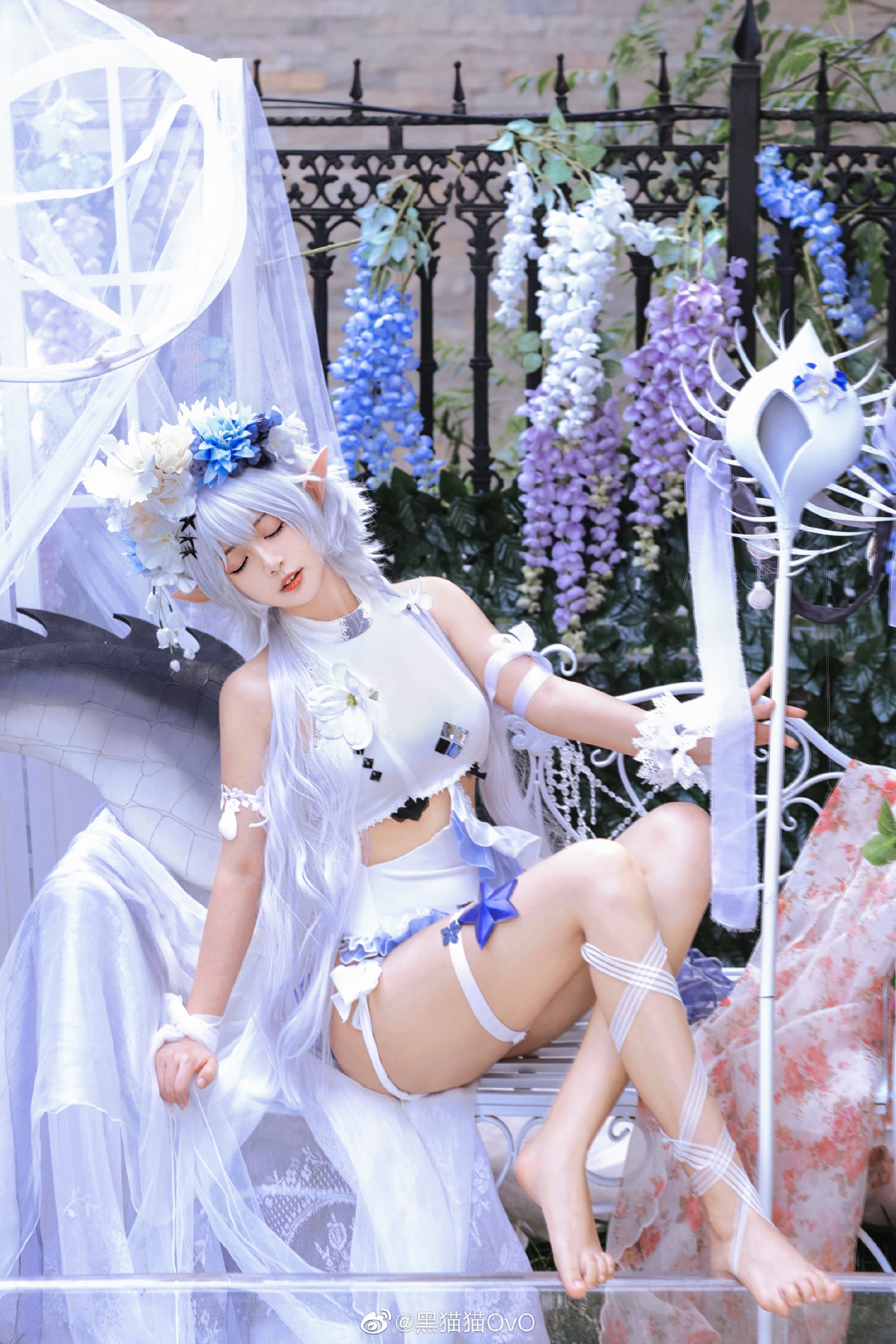 【COS】嗯……是嘉维尔送的泳装 明日方舟 特米米@黑猫猫OvO COSPLAY-第3张