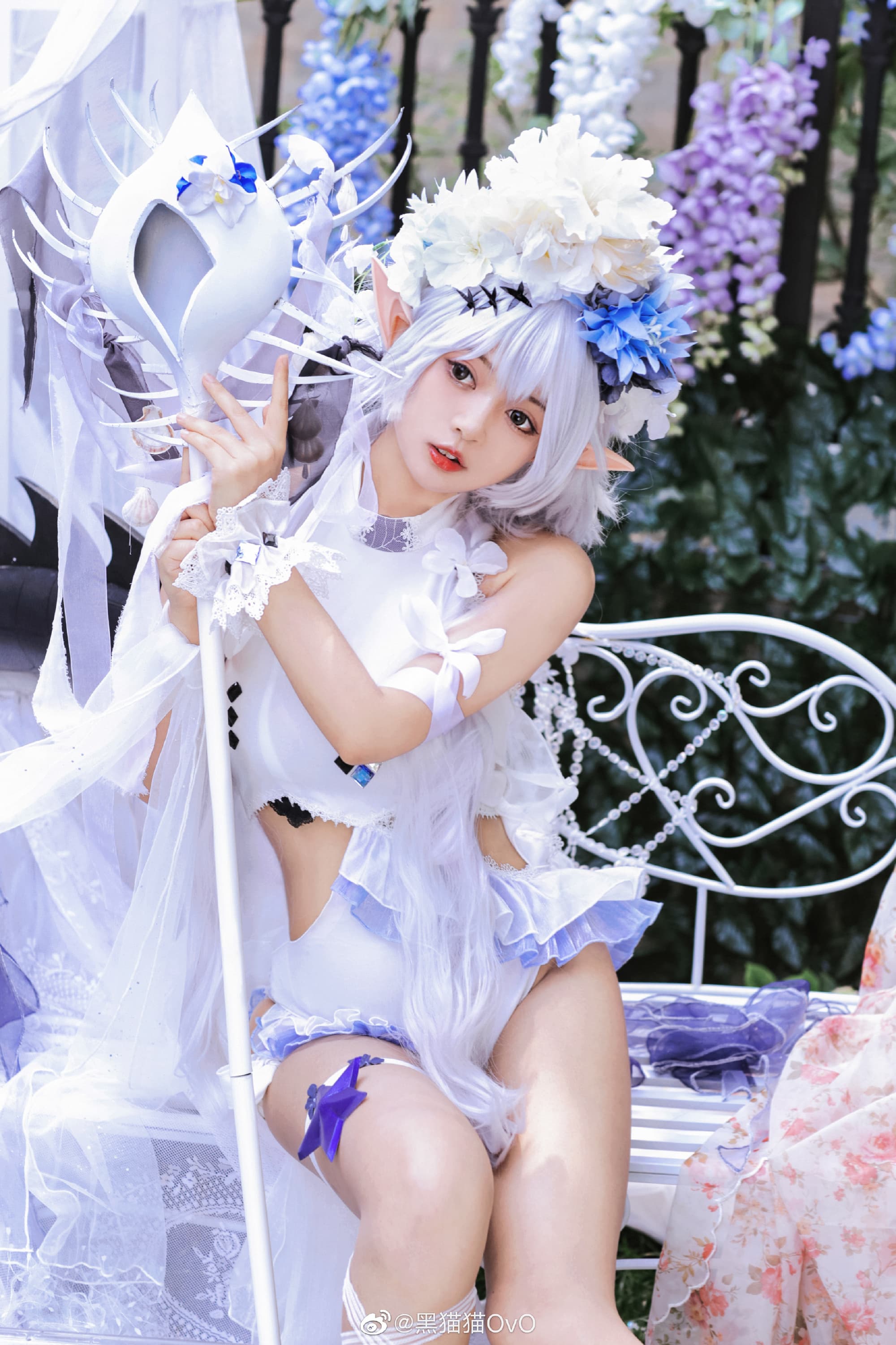 【COS】嗯……是嘉维尔送的泳装 明日方舟 特米米@黑猫猫OvO COSPLAY-第4张