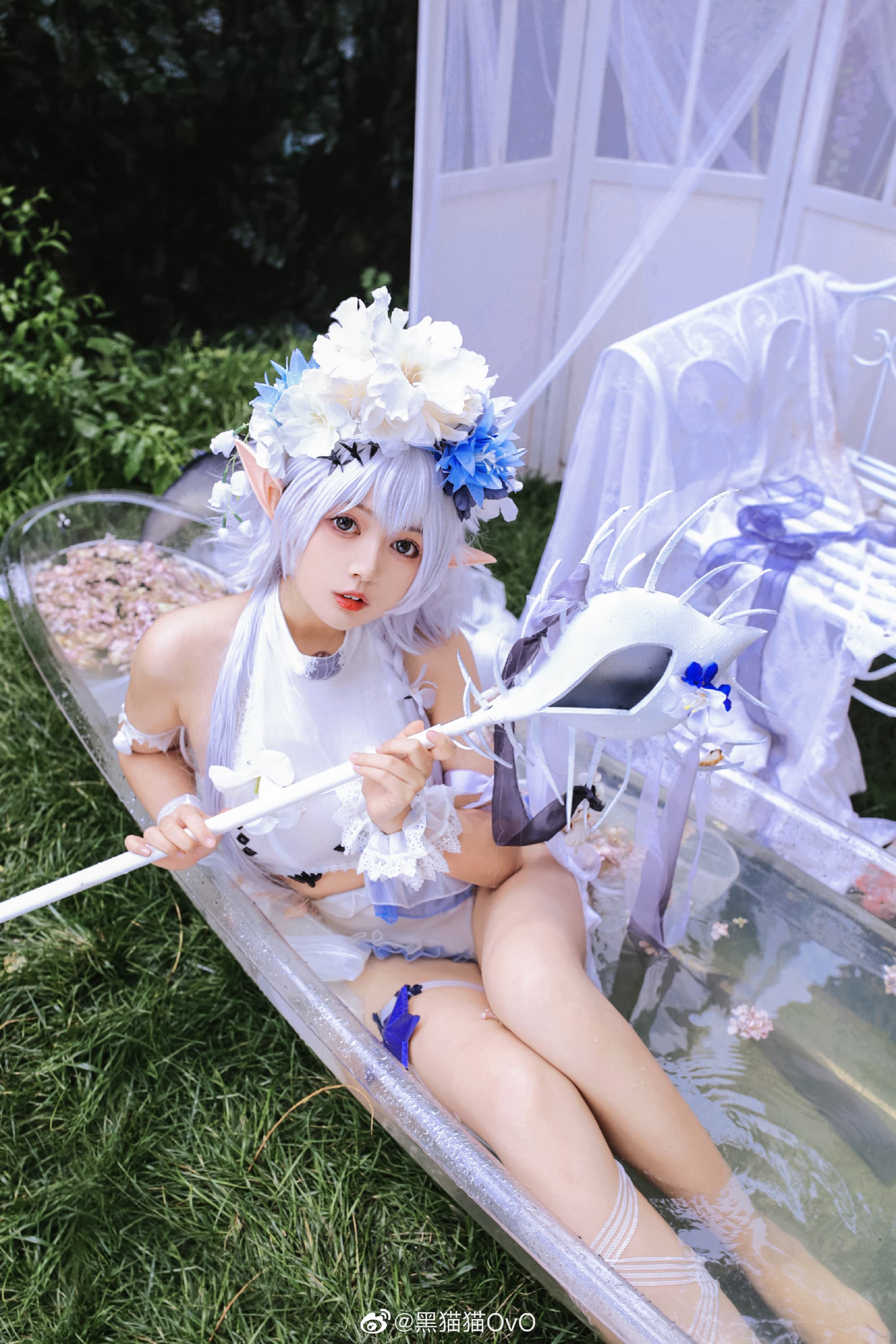 【COS】嗯……是嘉维尔送的泳装 明日方舟 特米米@黑猫猫OvO COSPLAY-第6张