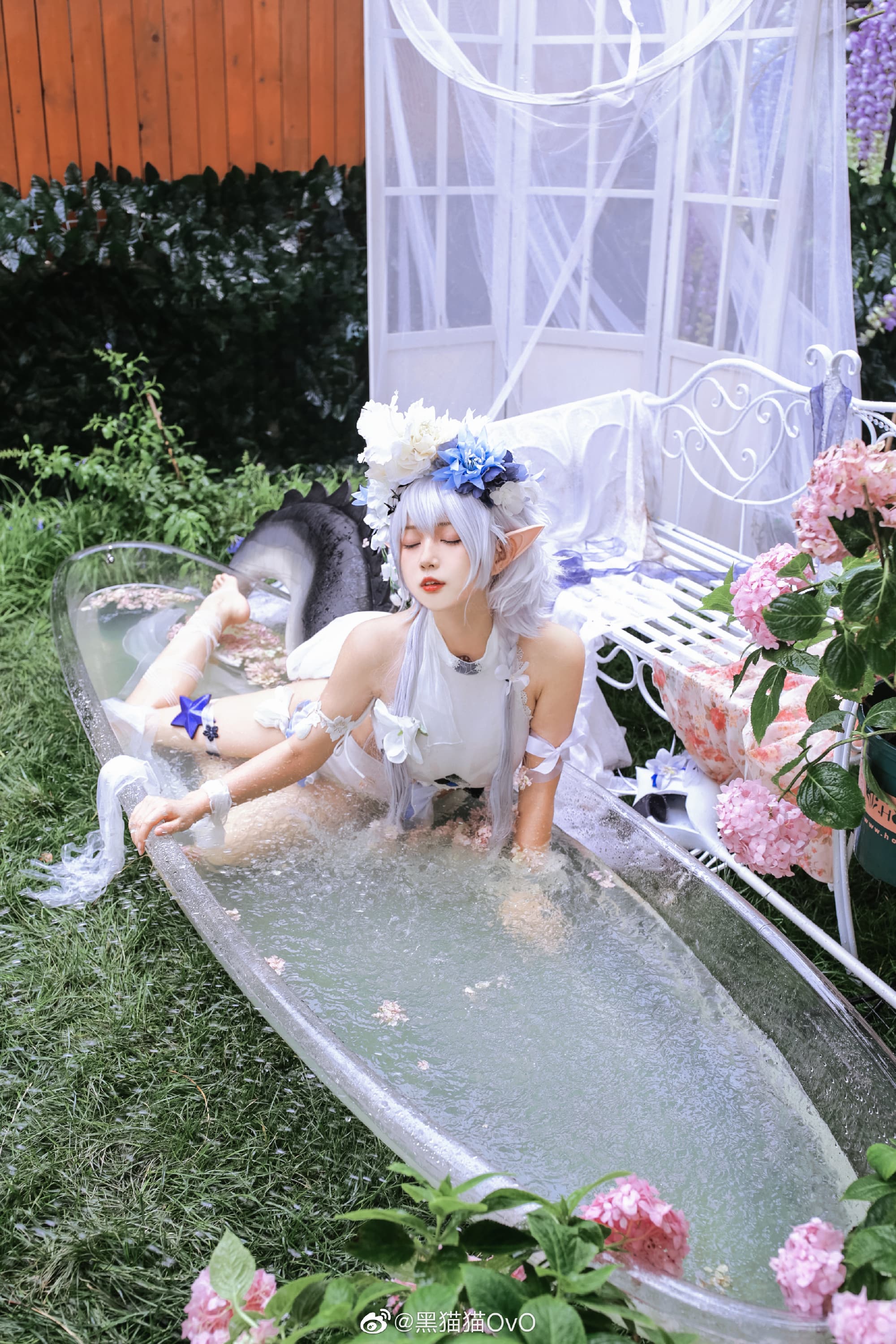 【COS】嗯……是嘉维尔送的泳装 明日方舟 特米米@黑猫猫OvO COSPLAY-第7张