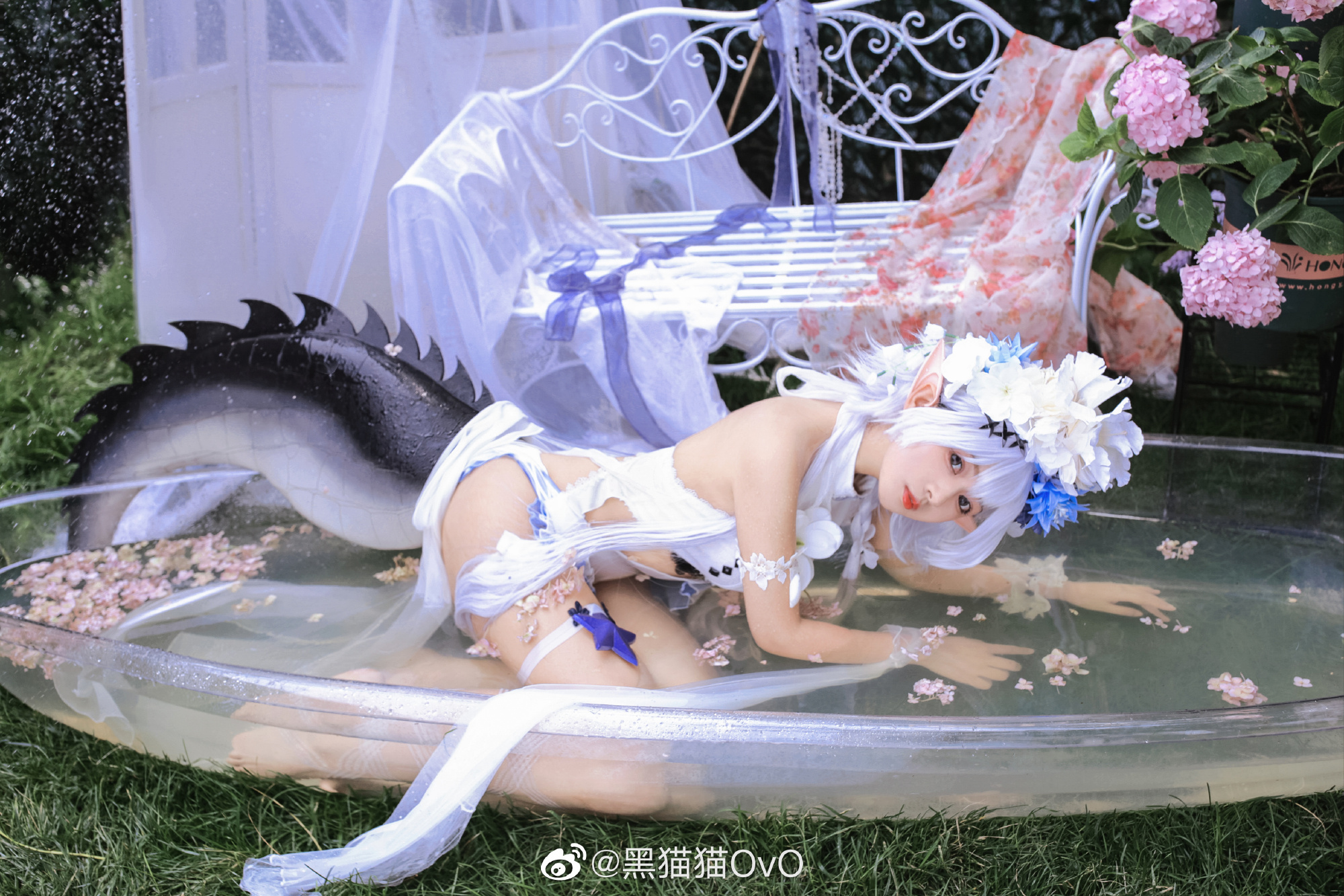 【COS】嗯……是嘉维尔送的泳装 明日方舟 特米米@黑猫猫OvO COSPLAY-第8张