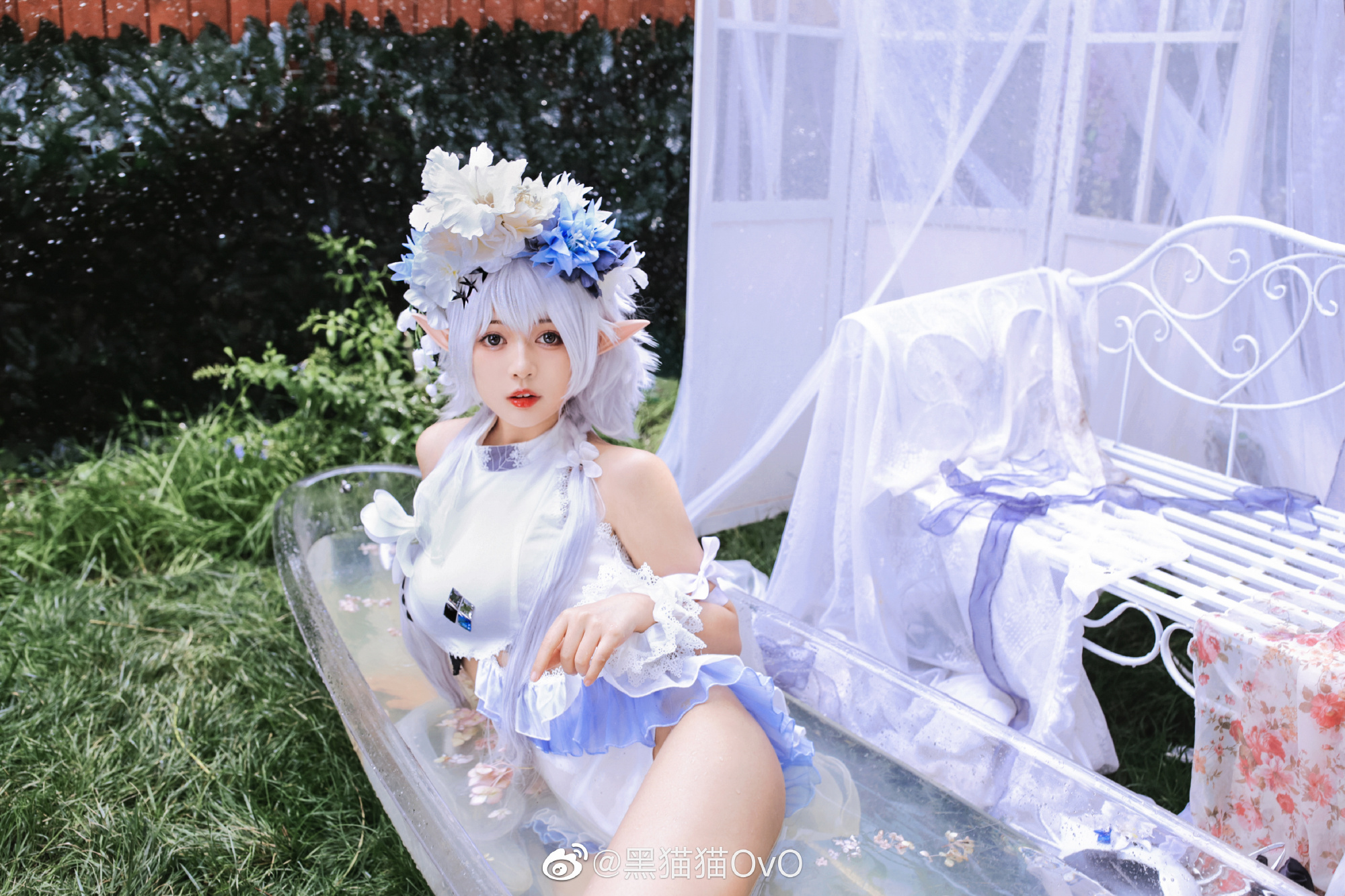 【COS】嗯……是嘉维尔送的泳装 明日方舟 特米米@黑猫猫OvO COSPLAY-第11张