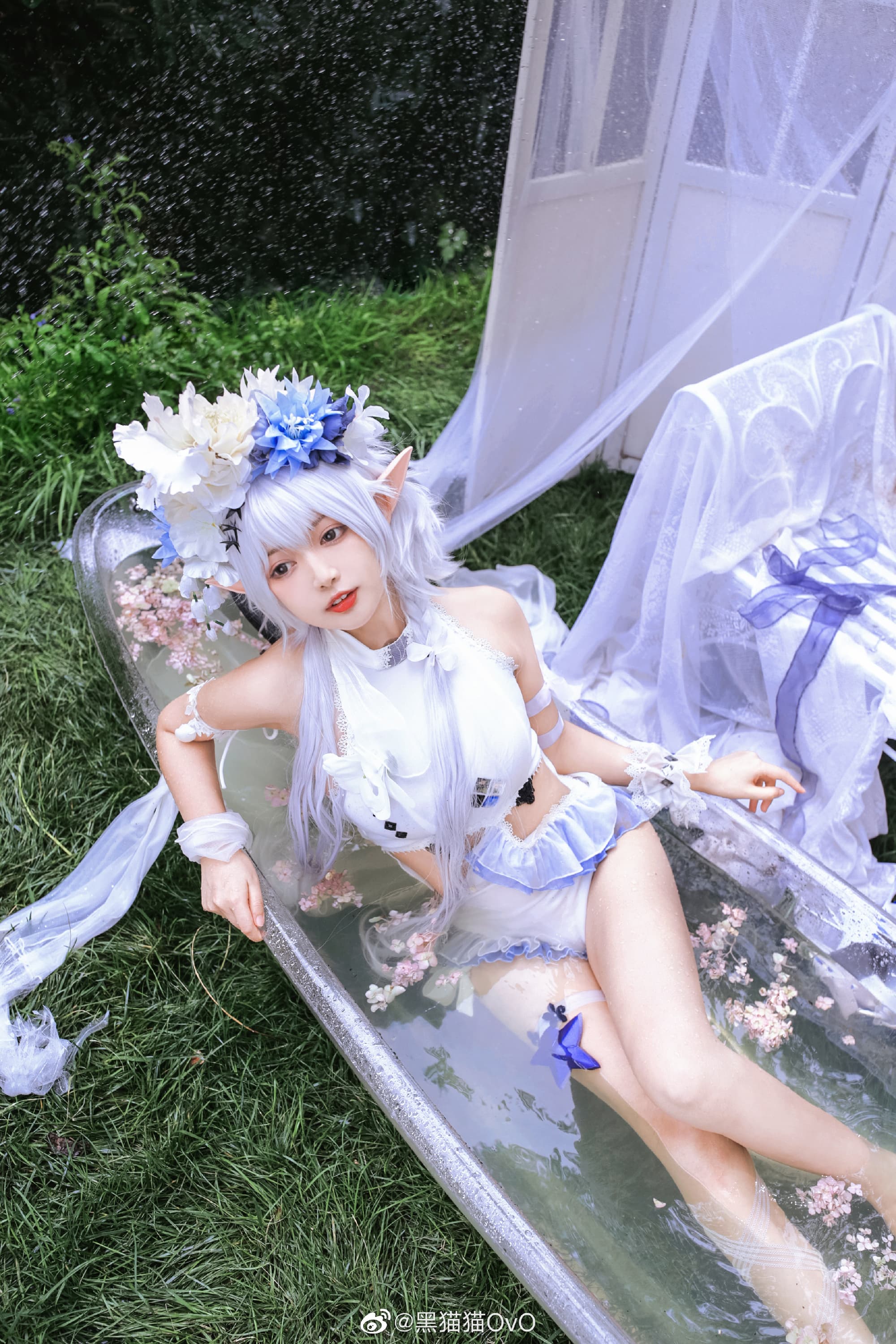 【COS】嗯……是嘉维尔送的泳装 明日方舟 特米米@黑猫猫OvO COSPLAY-第12张