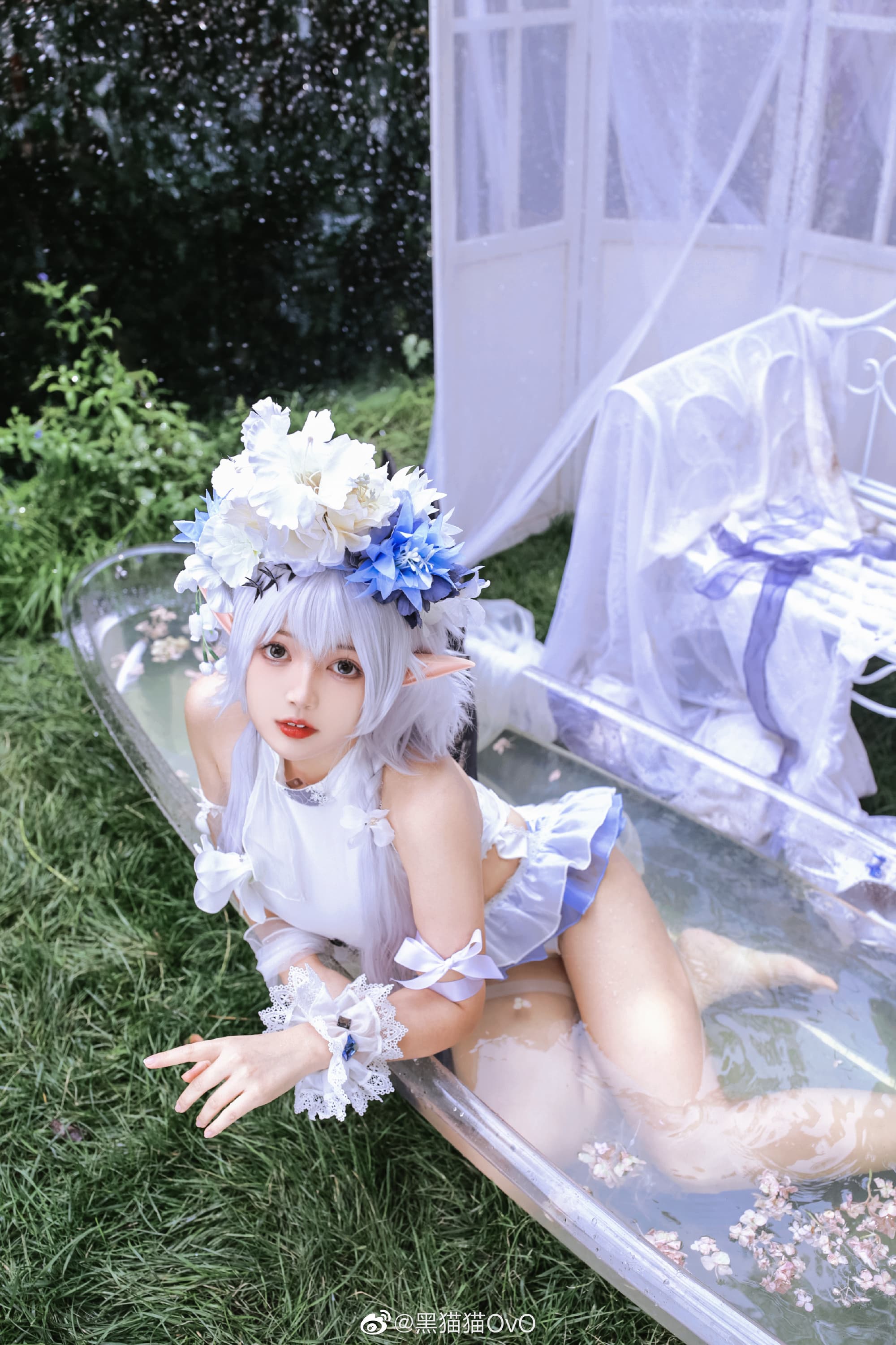 【COS】嗯……是嘉维尔送的泳装 明日方舟 特米米@黑猫猫OvO COSPLAY-第13张