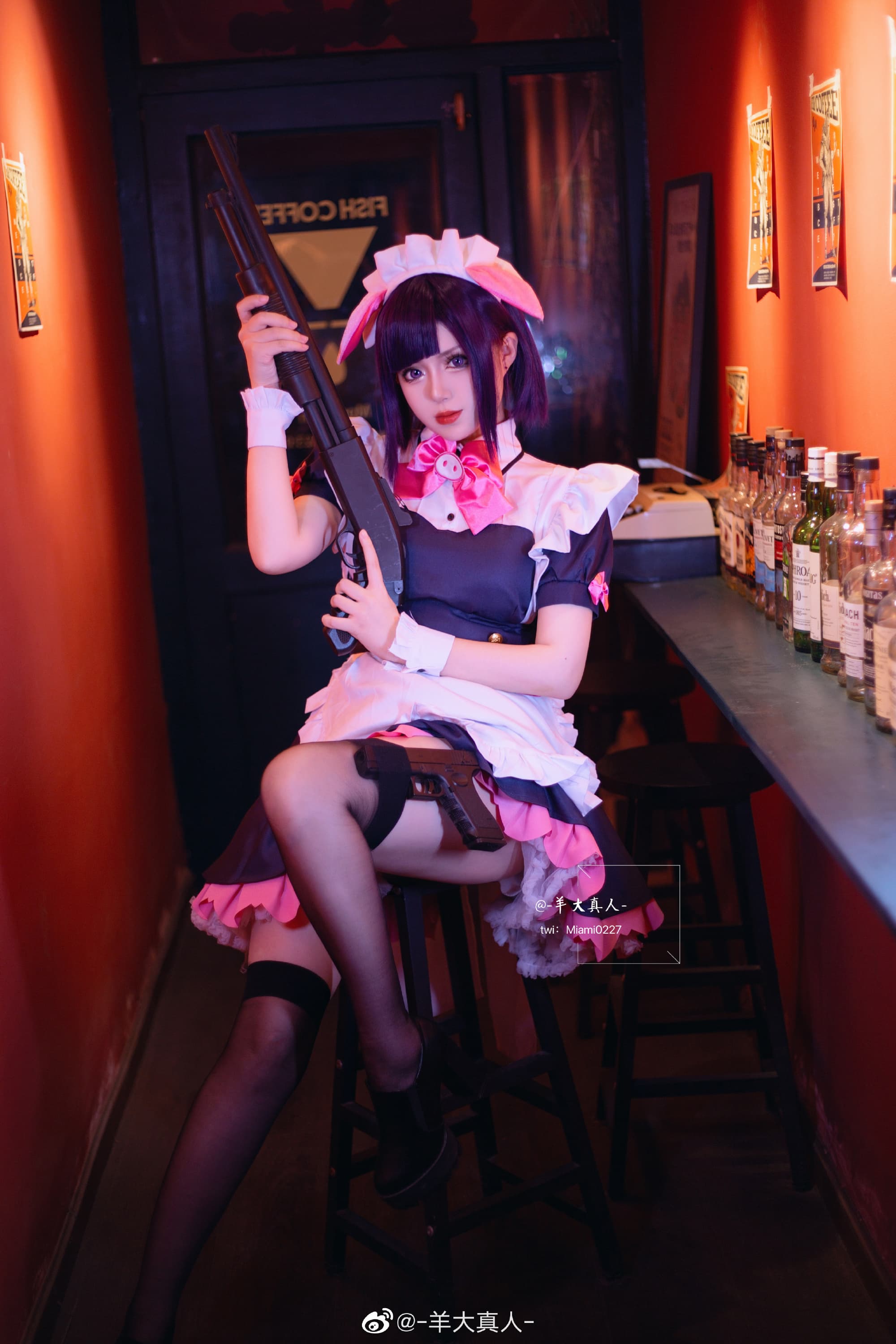 万年岚子「可爱系女仆」 秋叶原女仆战争@-羊大真人- COSPLAY-第1张