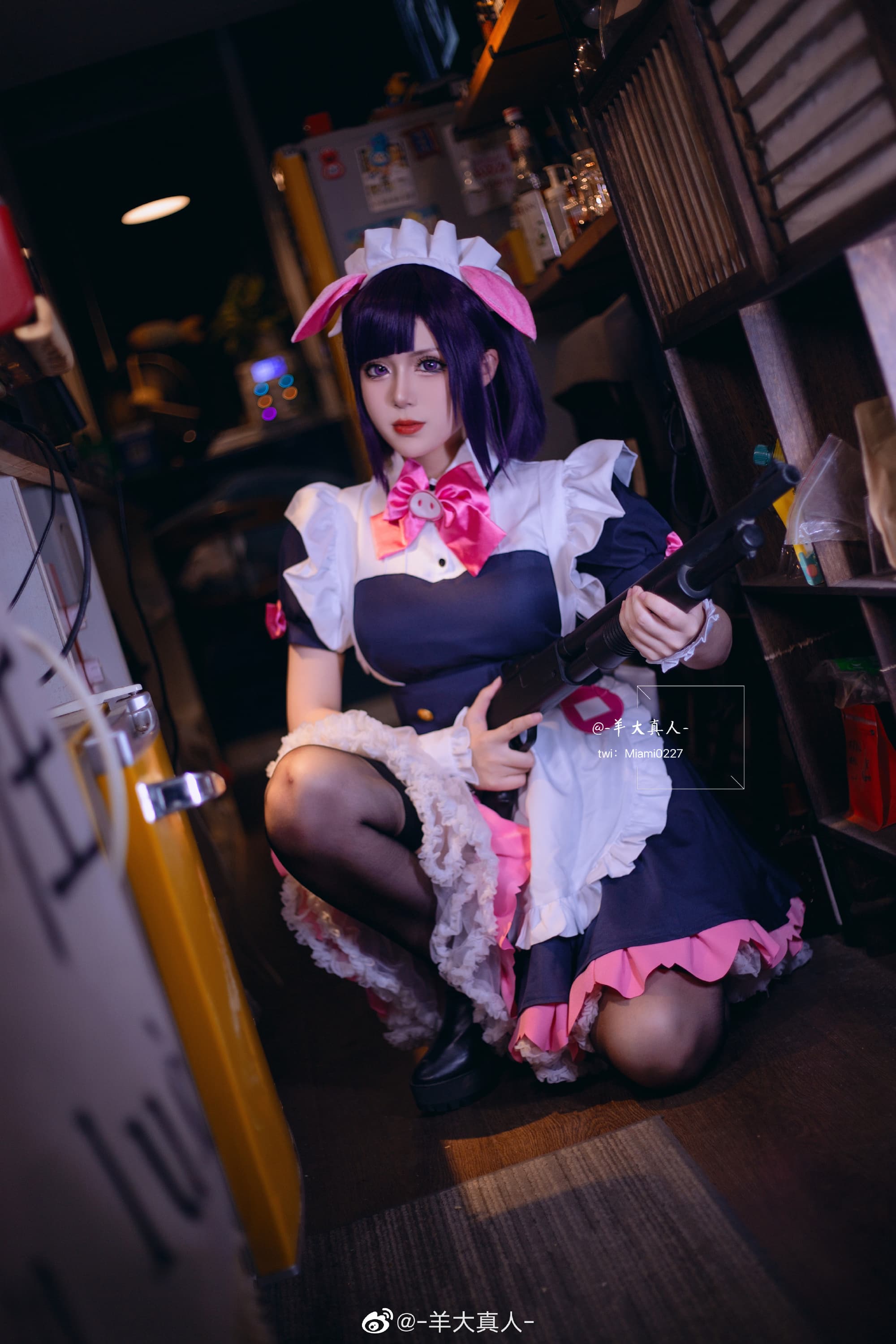 万年岚子「可爱系女仆」 秋叶原女仆战争@-羊大真人- COSPLAY-第3张