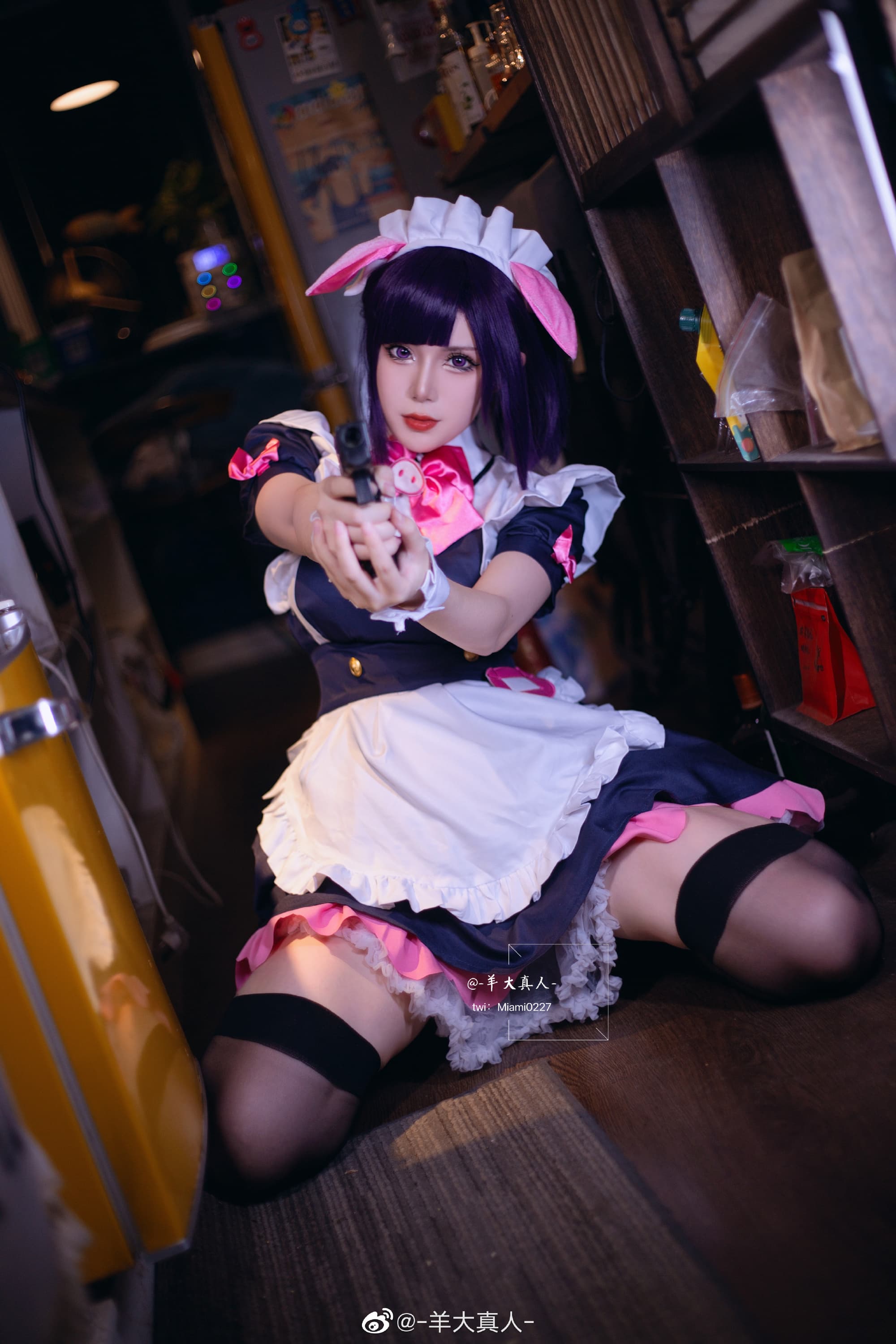 万年岚子「可爱系女仆」 秋叶原女仆战争@-羊大真人- COSPLAY-第5张