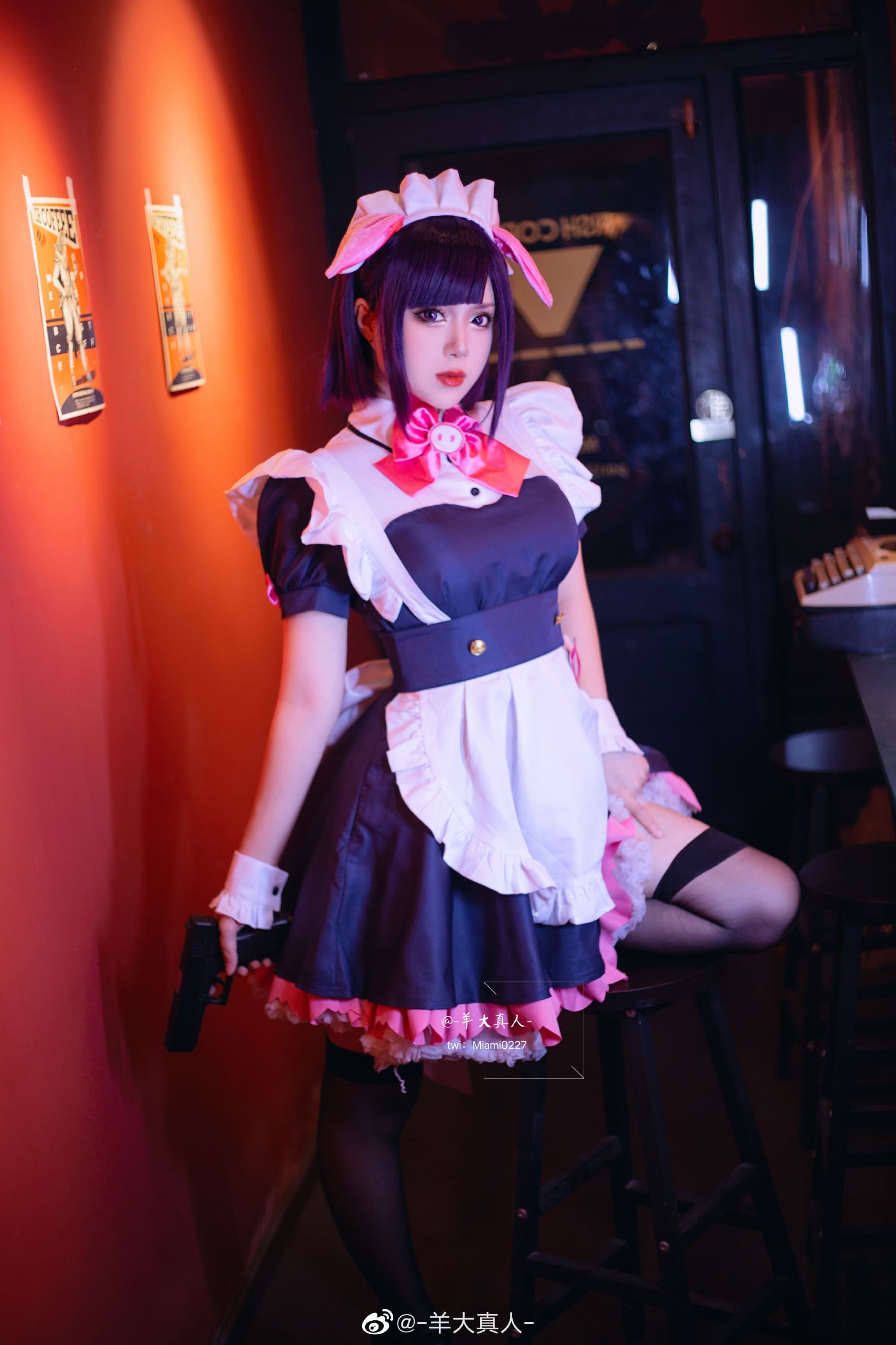 万年岚子「可爱系女仆」 秋叶原女仆战争@-羊大真人- COSPLAY-第11张