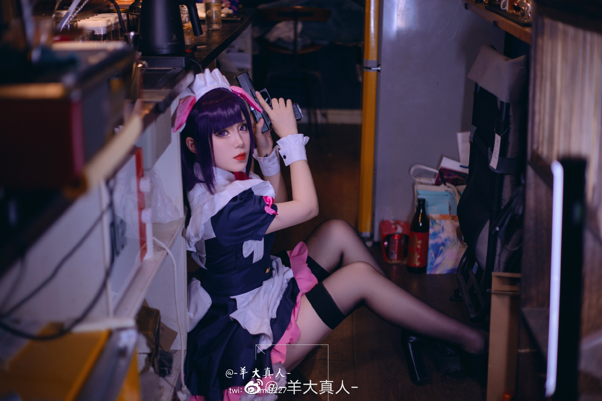 万年岚子「可爱系女仆」 秋叶原女仆战争@-羊大真人- COSPLAY-第15张