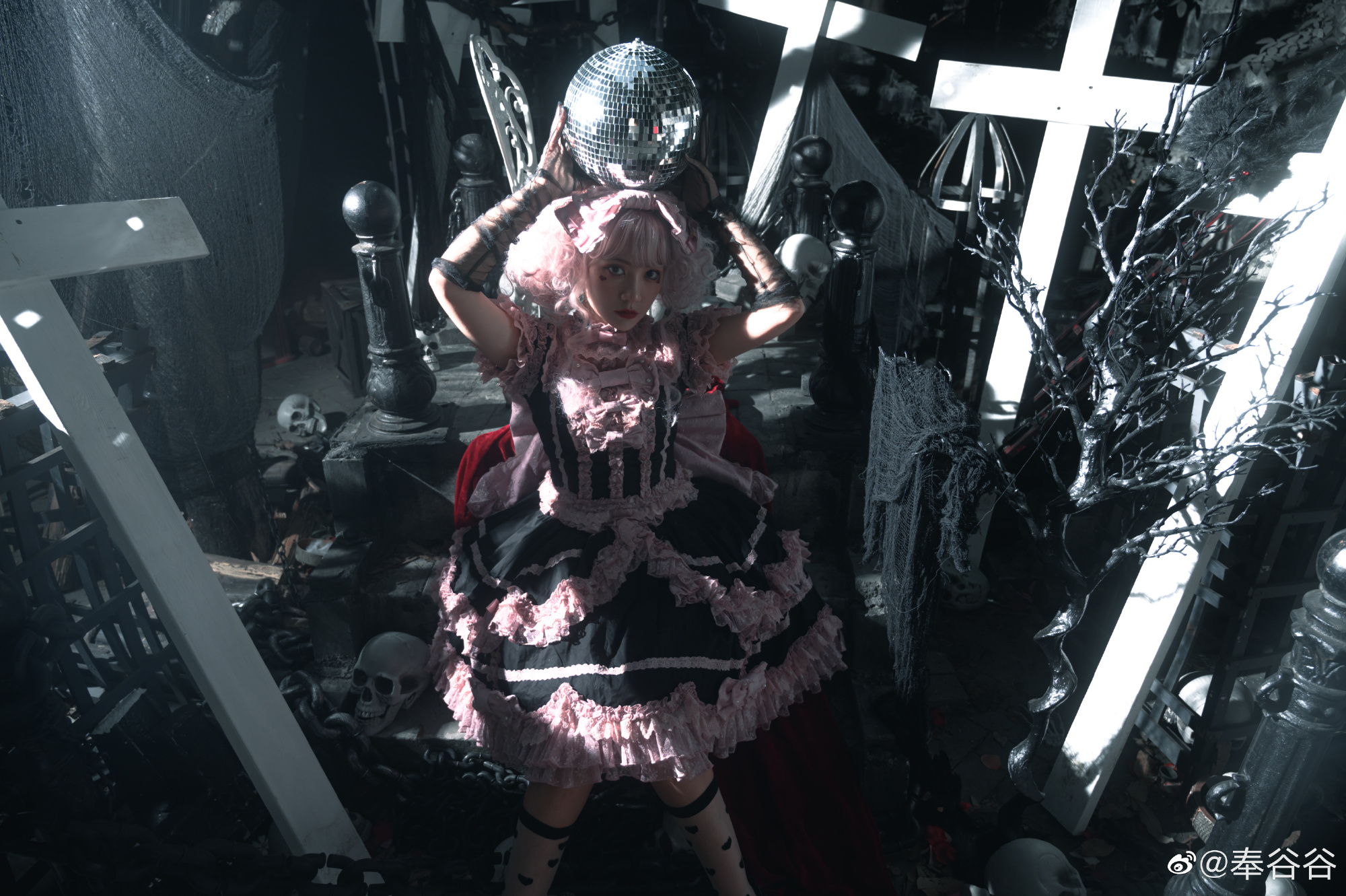lolita装扮 ♥ 𝕭𝖑𝖆𝖈𝖐 𝕽𝖔𝖒𝖆𝖓𝖈𝖊 ♥@奉谷谷 LOLITA-第4张