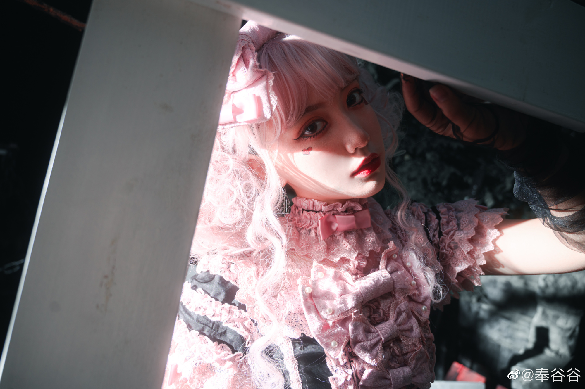 lolita装扮 ♥ 𝕭𝖑𝖆𝖈𝖐 𝕽𝖔𝖒𝖆𝖓𝖈𝖊 ♥@奉谷谷 LOLITA-第5张