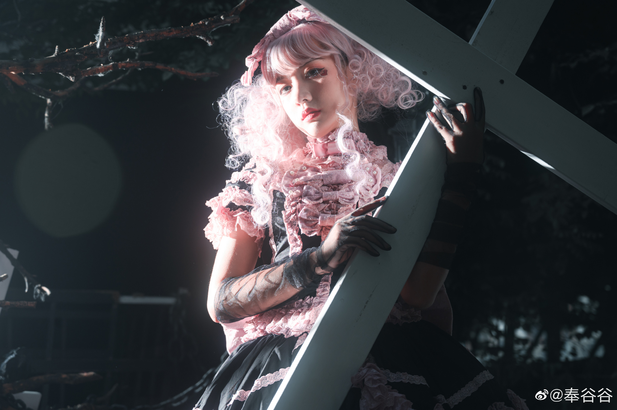 lolita装扮 ♥ 𝕭𝖑𝖆𝖈𝖐 𝕽𝖔𝖒𝖆𝖓𝖈𝖊 ♥@奉谷谷 LOLITA-第8张