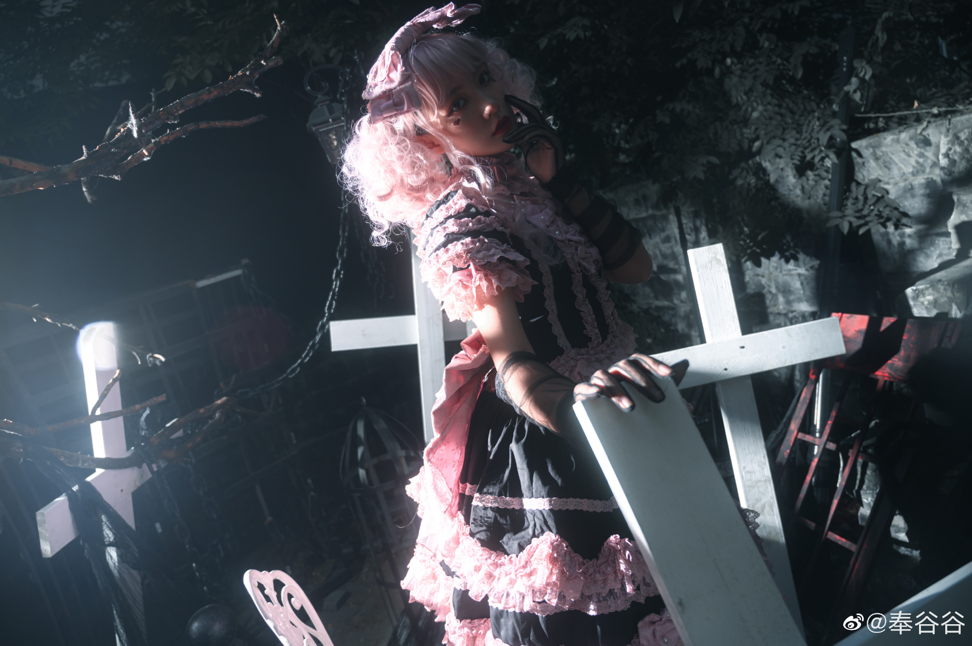 lolita装扮 ♥ 𝕭𝖑𝖆𝖈𝖐 𝕽𝖔𝖒𝖆𝖓𝖈𝖊 ♥@奉谷谷 LOLITA-第18张