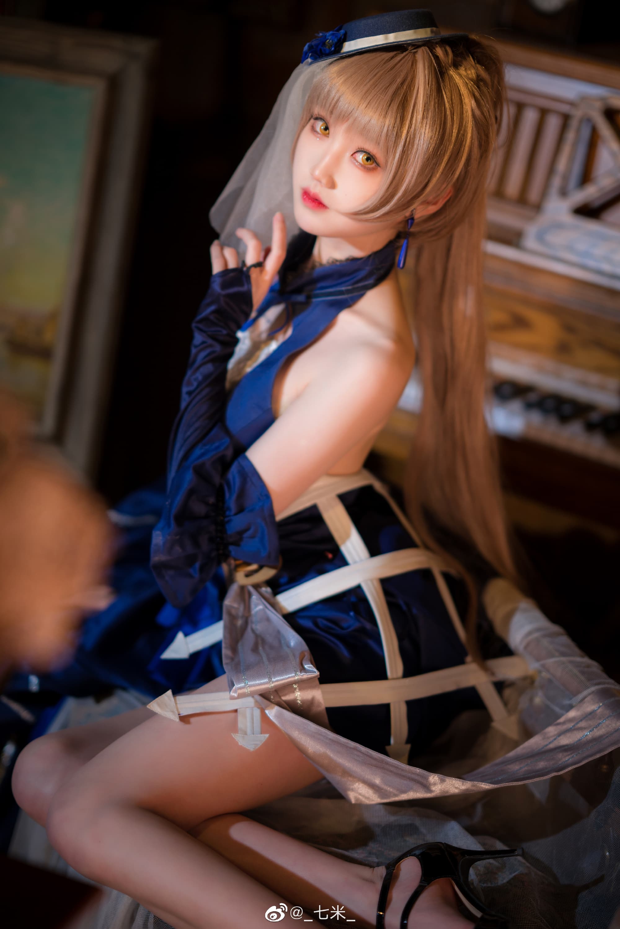 【COS】局长 如果不嫌弃的话 可以和我尝试一次四手联弹吗？ 无期迷途同人 ■禁闭者 MBCC-S-193 艾瑞尔@_七米_ COSPLAY-第1张