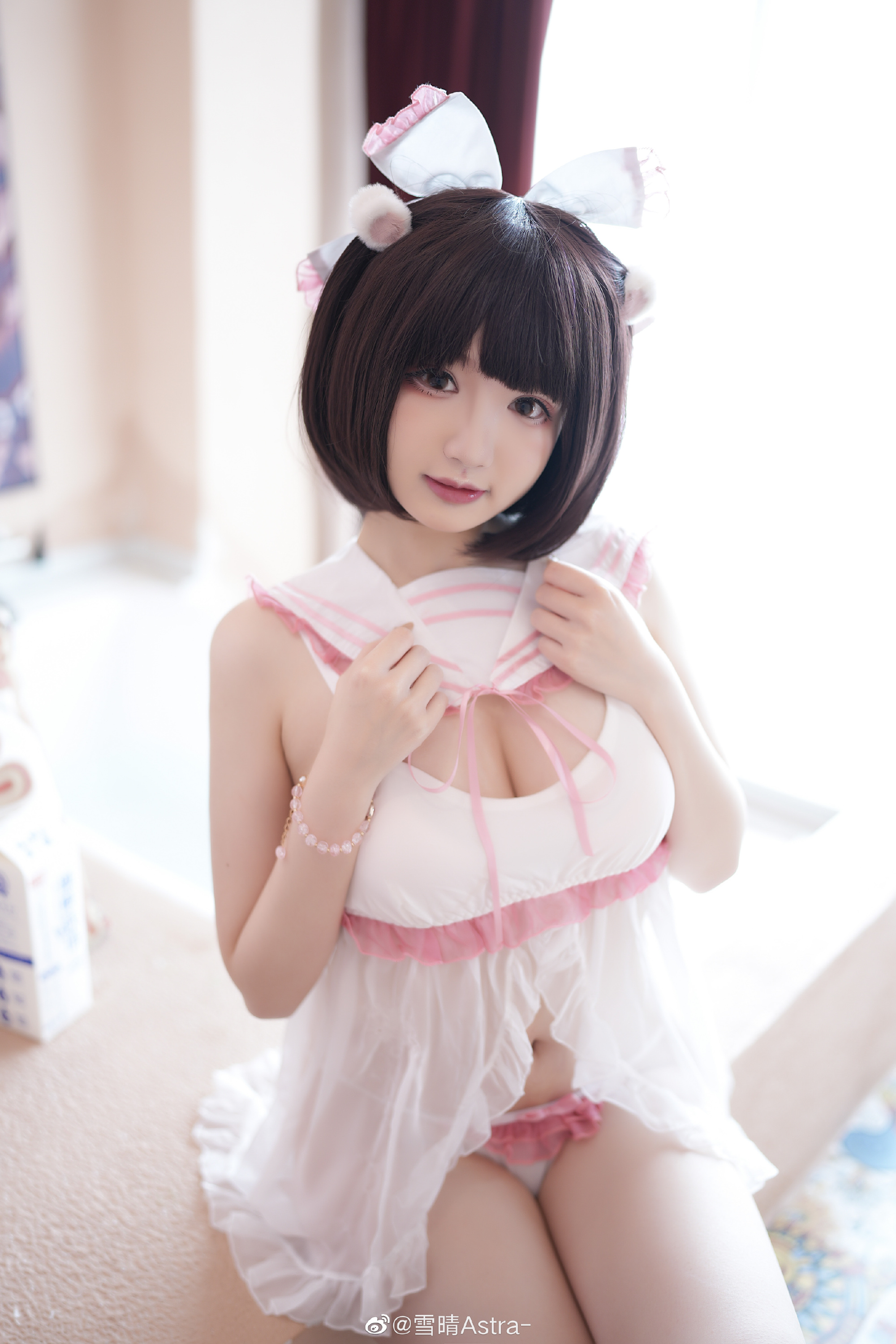 哥哥～一起喝牛奶吧(⁎⁍̴̛ᴗ⁍̴̛⁎)也许我还会长身体@雪晴Astra- 摄影-第3张