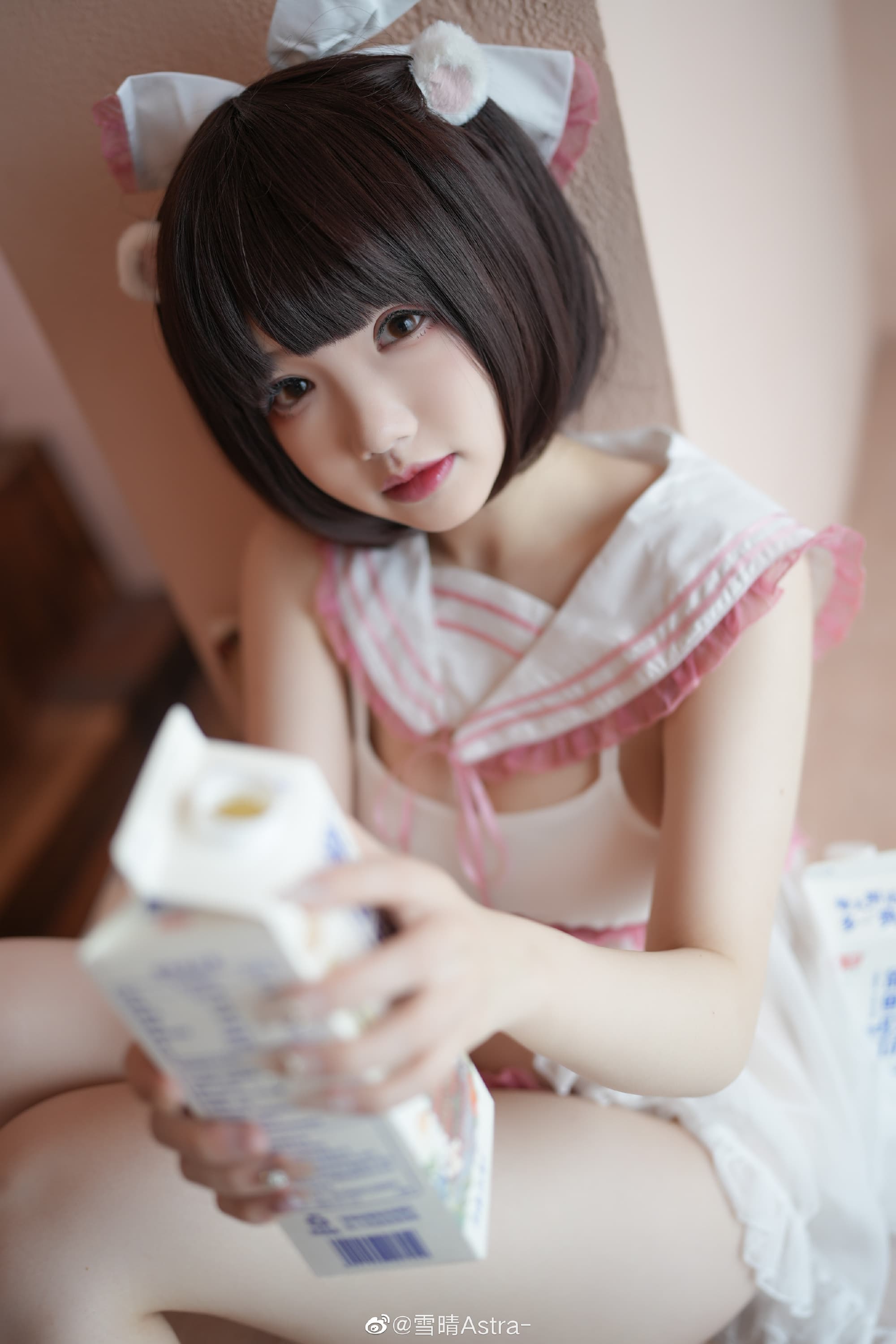 哥哥～一起喝牛奶吧(⁎⁍̴̛ᴗ⁍̴̛⁎)也许我还会长身体@雪晴Astra- 摄影-第12张