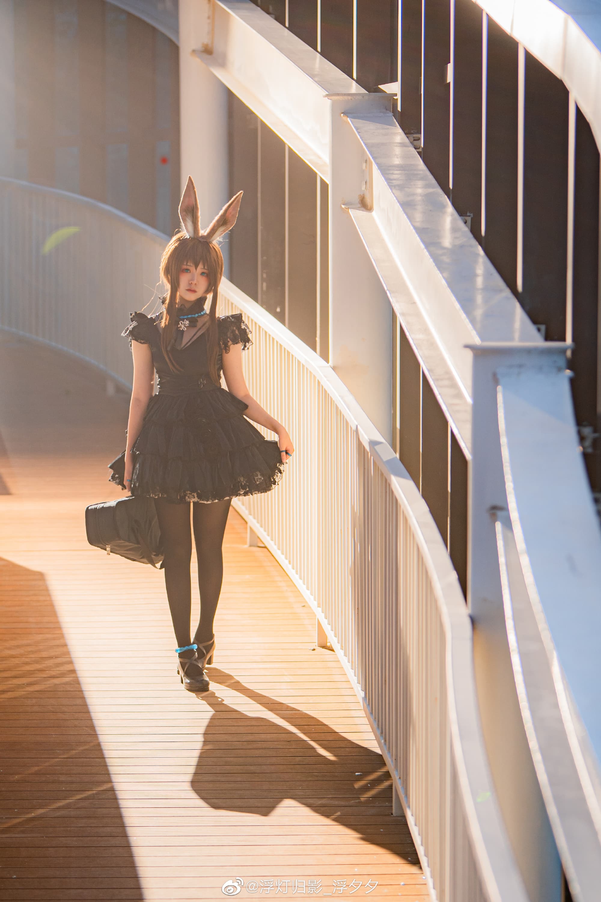 【COS】博士，这是为你奏响的琴声…… 明日方舟 阿米娅 音律联觉@浮灯归影_浮夕夕 COSPLAY-第2张