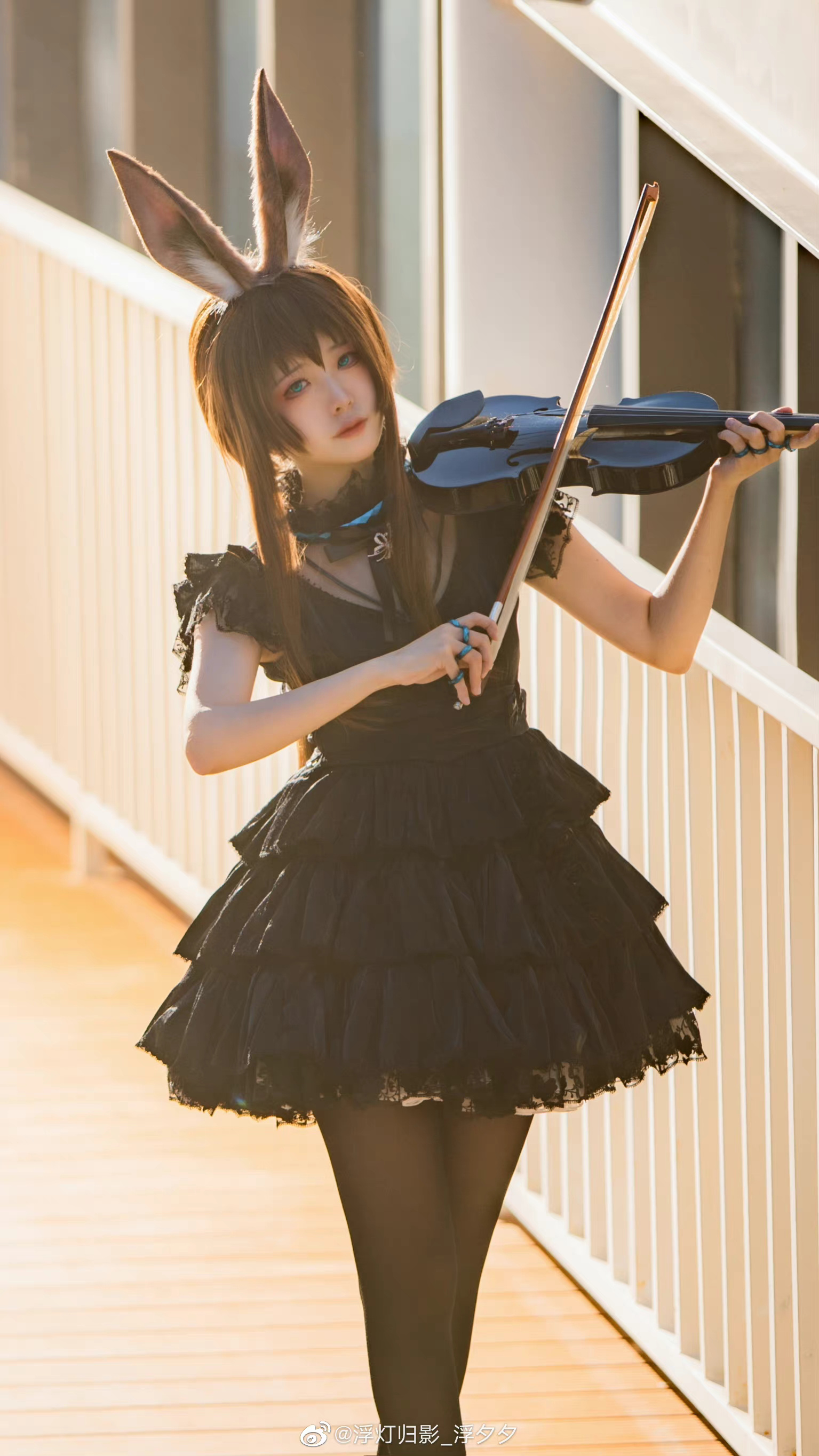 【COS】博士，这是为你奏响的琴声…… 明日方舟 阿米娅 音律联觉@浮灯归影_浮夕夕 COSPLAY-第7张