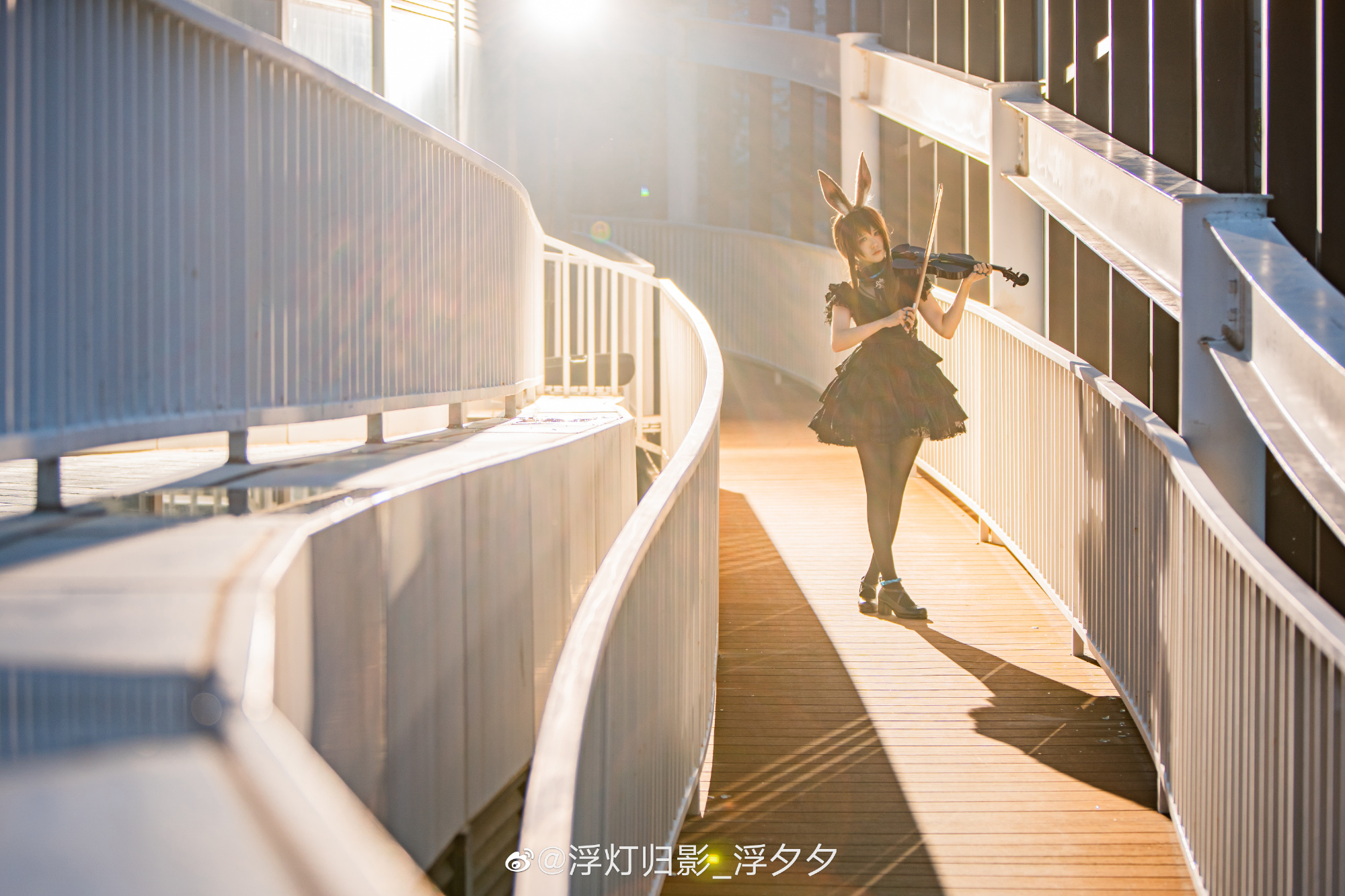 【COS】博士，这是为你奏响的琴声…… 明日方舟 阿米娅 音律联觉@浮灯归影_浮夕夕 COSPLAY-第8张