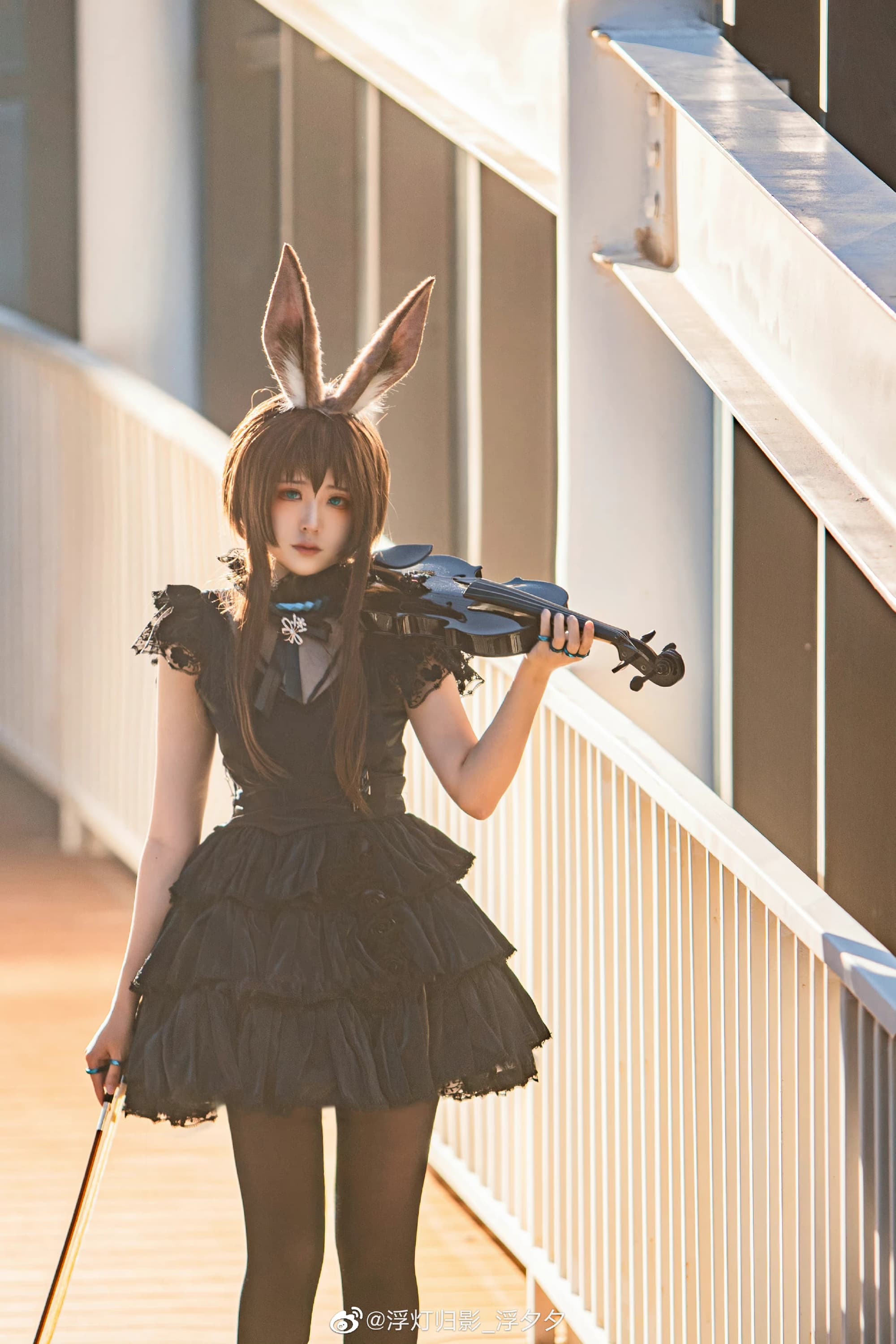 【COS】博士，这是为你奏响的琴声…… 明日方舟 阿米娅 音律联觉@浮灯归影_浮夕夕 COSPLAY-第9张