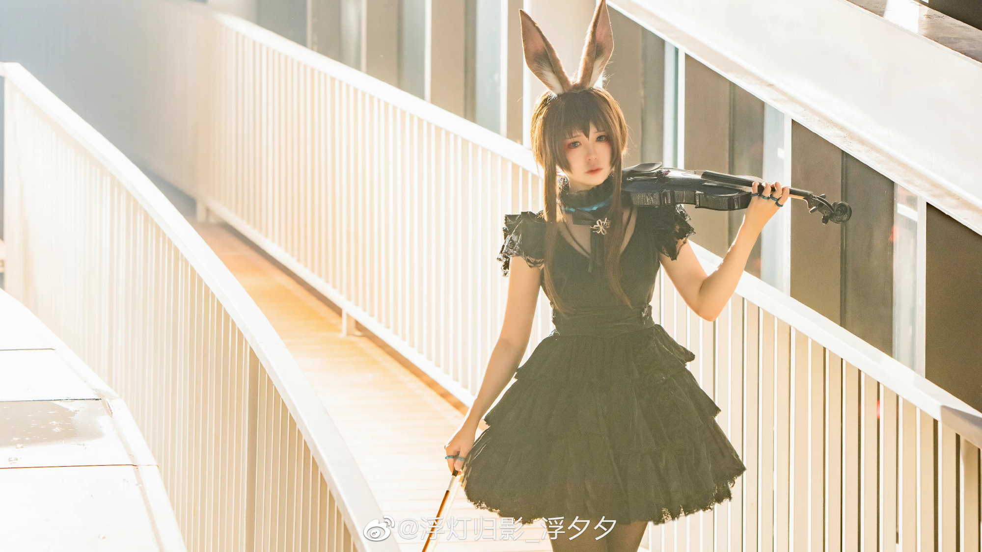 【COS】博士，这是为你奏响的琴声…… 明日方舟 阿米娅 音律联觉@浮灯归影_浮夕夕 COSPLAY-第10张