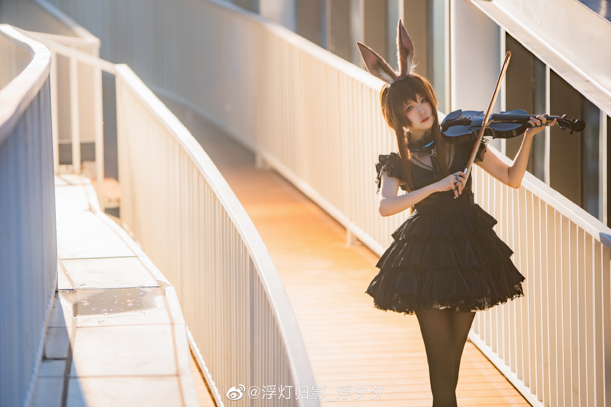 【COS】博士，这是为你奏响的琴声…… 明日方舟 阿米娅 音律联觉@浮灯归影_浮夕夕 COSPLAY-第12张