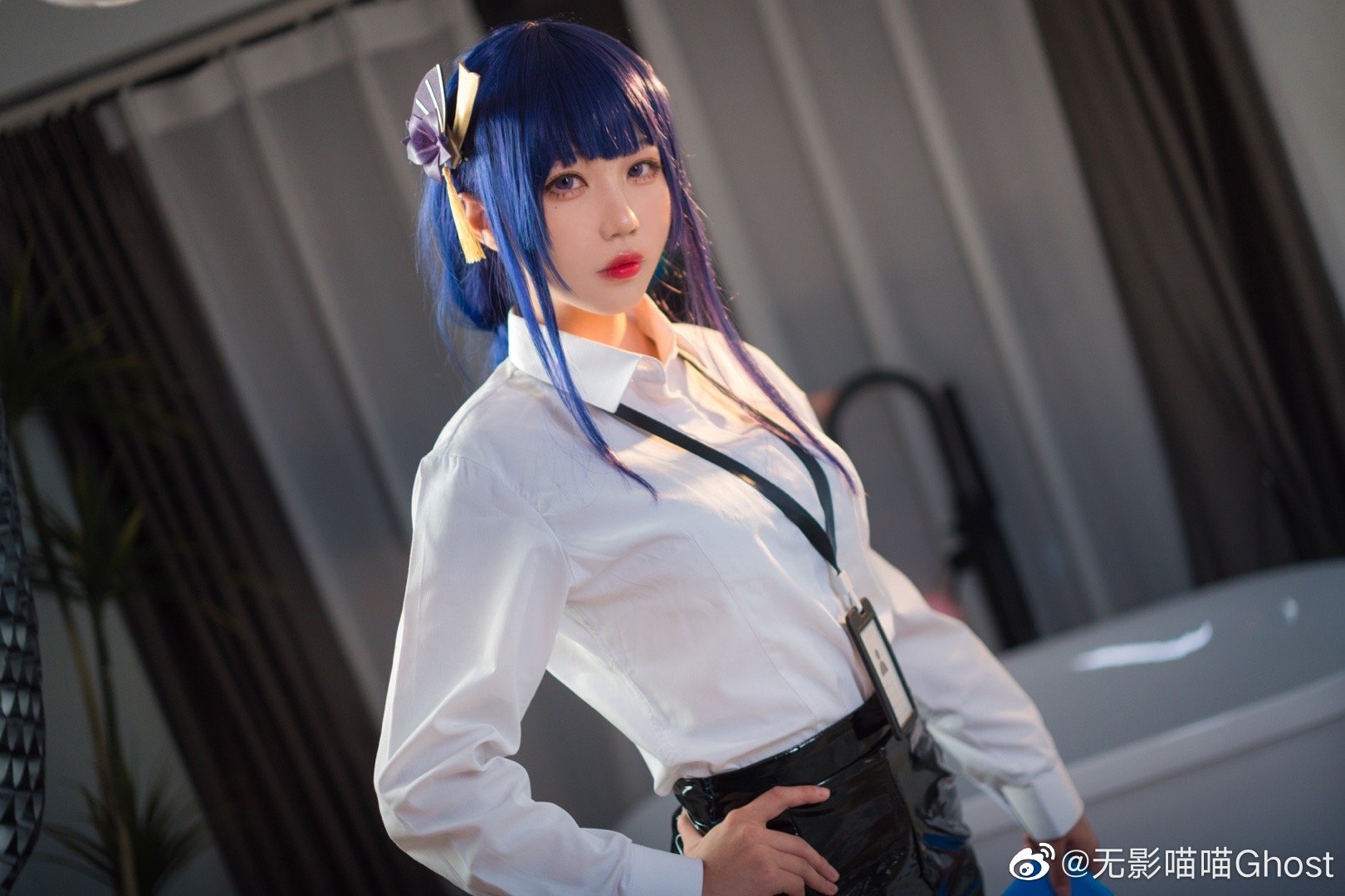 【COS】原神 甘雨 雷电将军@无影喵喵Ghost COSPLAY-第3张