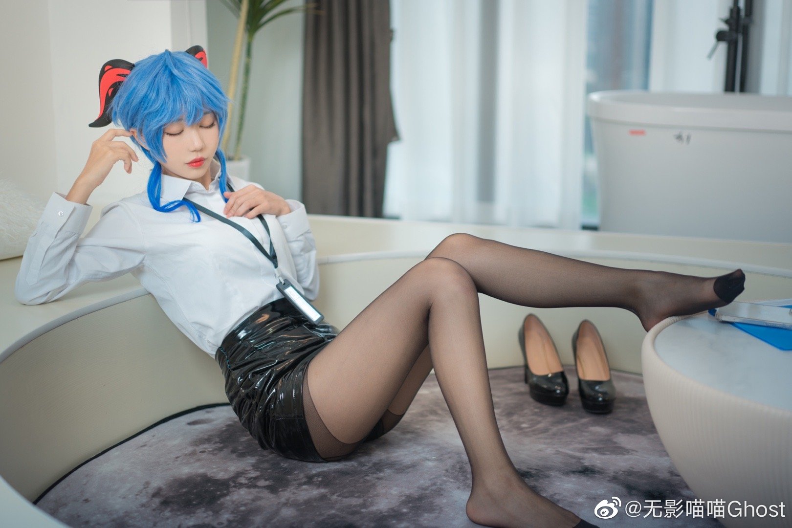 【COS】原神 甘雨 雷电将军@无影喵喵Ghost COSPLAY-第8张