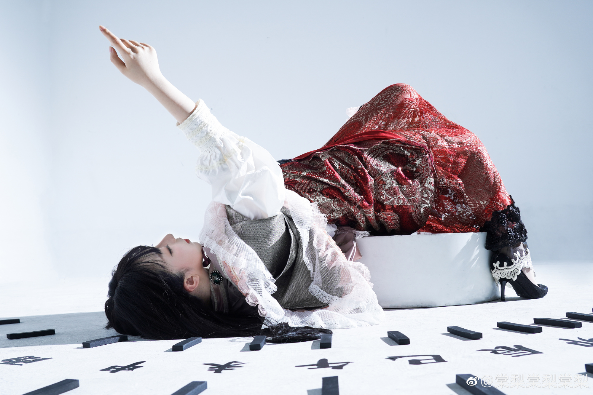 【COS】永远与须臾的罪人，永锢于时间的牢笼之中 东方 蓬莱山 辉夜 @棠梨棠梨棠梨 COSPLAY-第2张