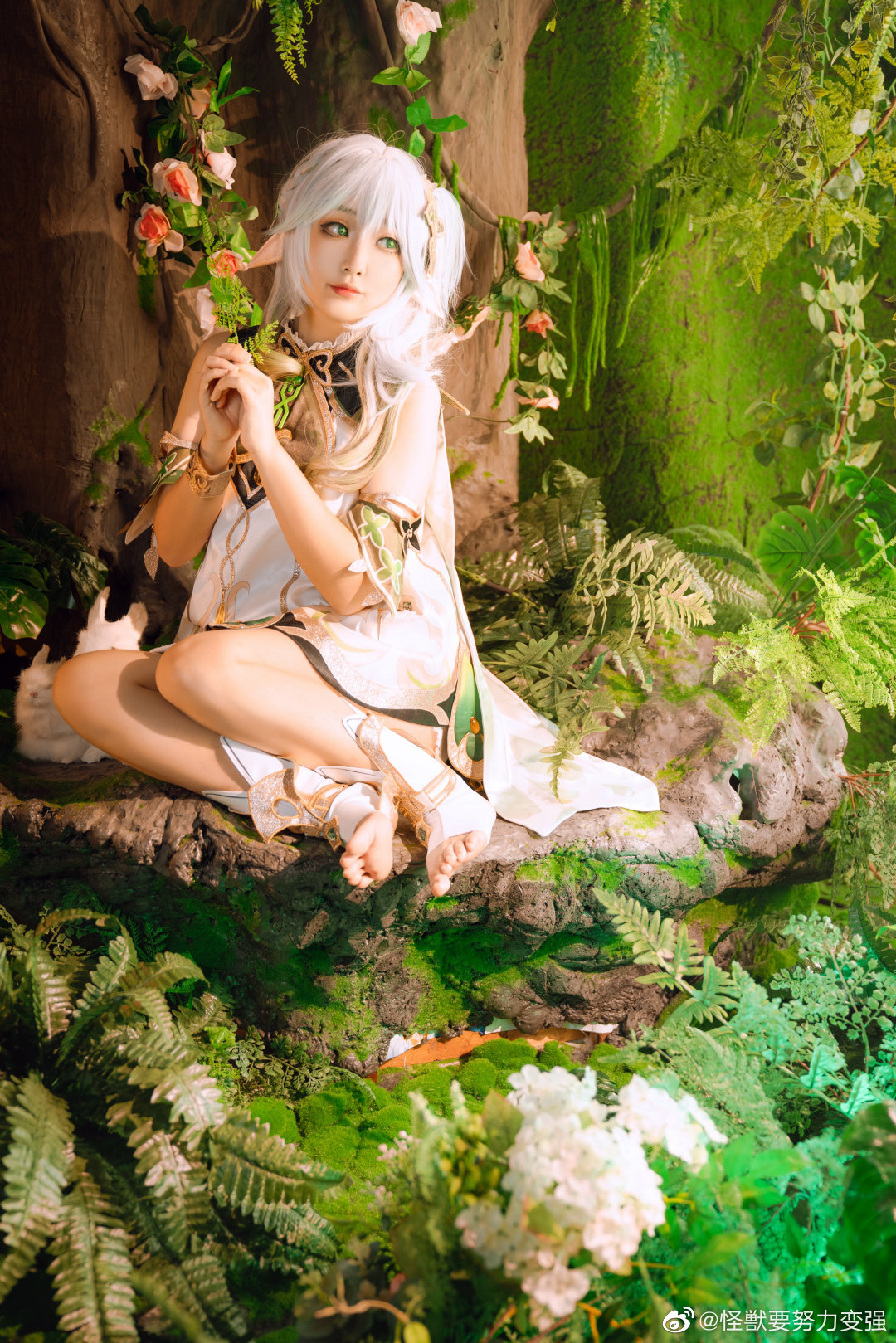 【COS】快去睡吧，放心，我已经为你准备好甜甜的梦啦。 原神 小吉祥草王·纳西妲@怪獣要努力变强 COSPLAY-第2张