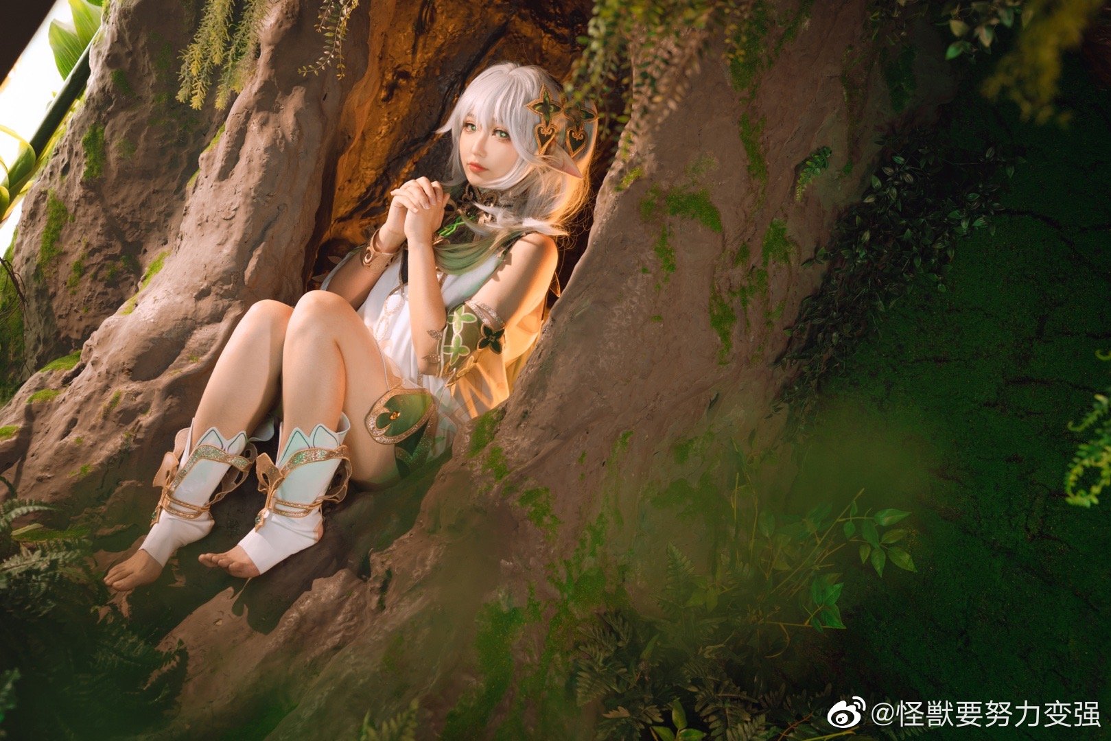 【COS】快去睡吧，放心，我已经为你准备好甜甜的梦啦。 原神 小吉祥草王·纳西妲@怪獣要努力变强 COSPLAY-第3张