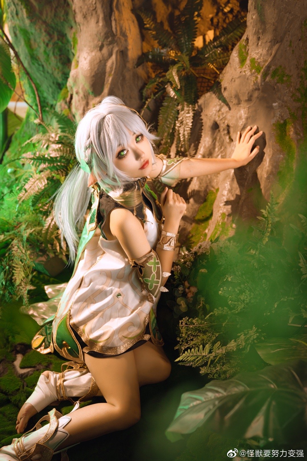 【COS】快去睡吧，放心，我已经为你准备好甜甜的梦啦。 原神 小吉祥草王·纳西妲@怪獣要努力变强 COSPLAY-第4张