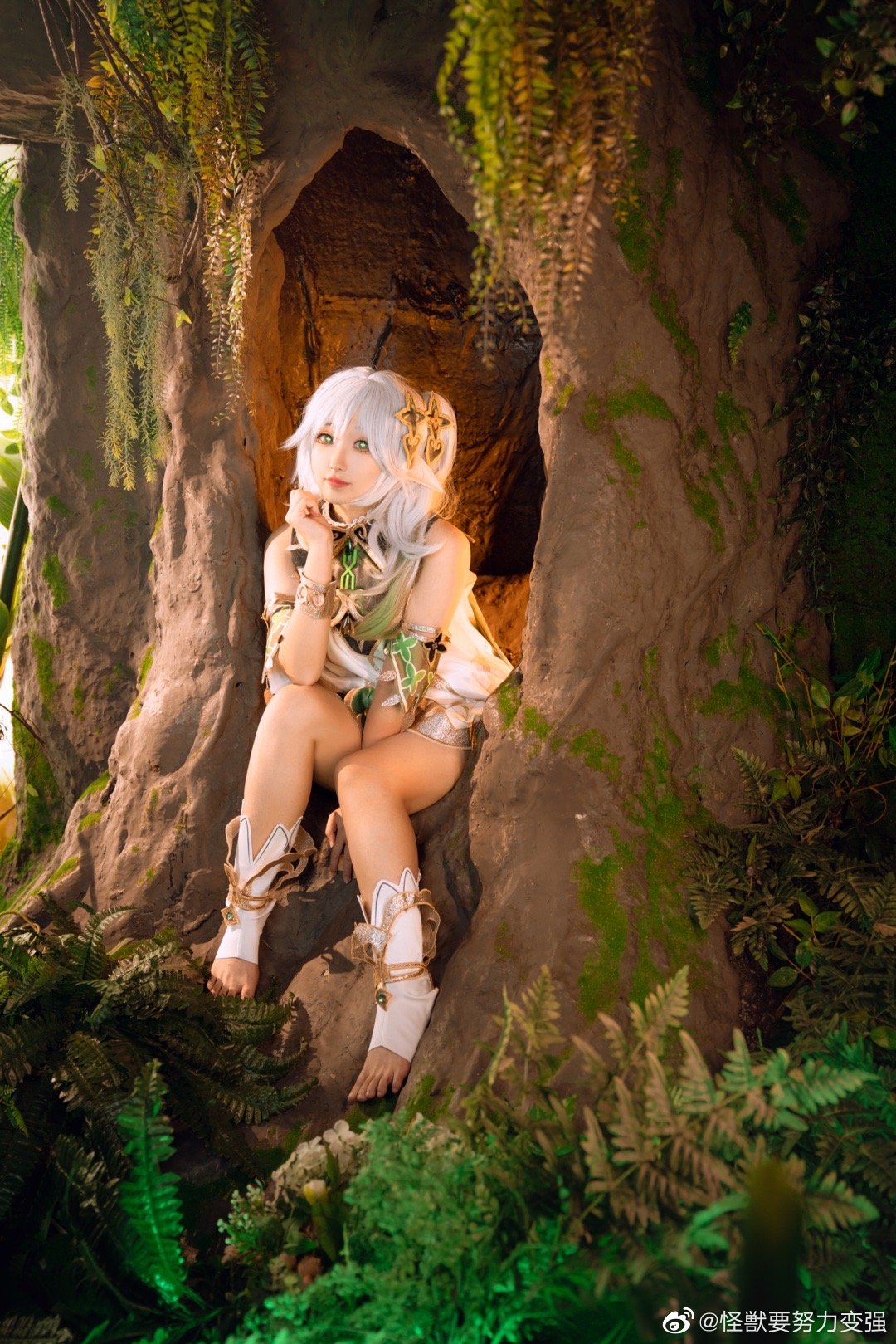 【COS】快去睡吧，放心，我已经为你准备好甜甜的梦啦。 原神 小吉祥草王·纳西妲@怪獣要努力变强 COSPLAY-第5张