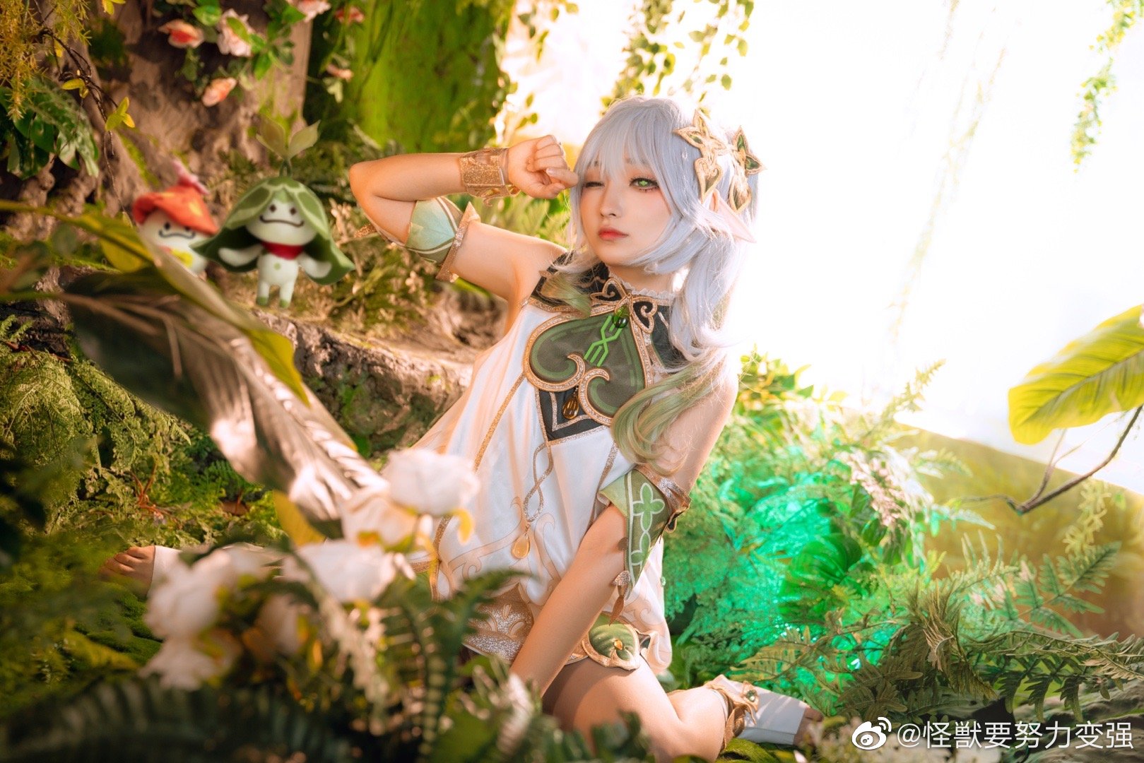 【COS】快去睡吧，放心，我已经为你准备好甜甜的梦啦。 原神 小吉祥草王·纳西妲@怪獣要努力变强 COSPLAY-第6张