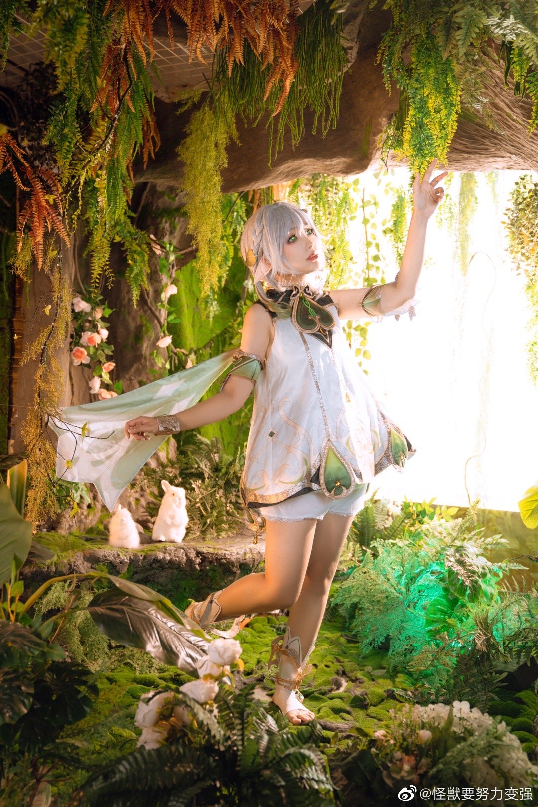 【COS】快去睡吧，放心，我已经为你准备好甜甜的梦啦。 原神 小吉祥草王·纳西妲@怪獣要努力变强 COSPLAY-第9张