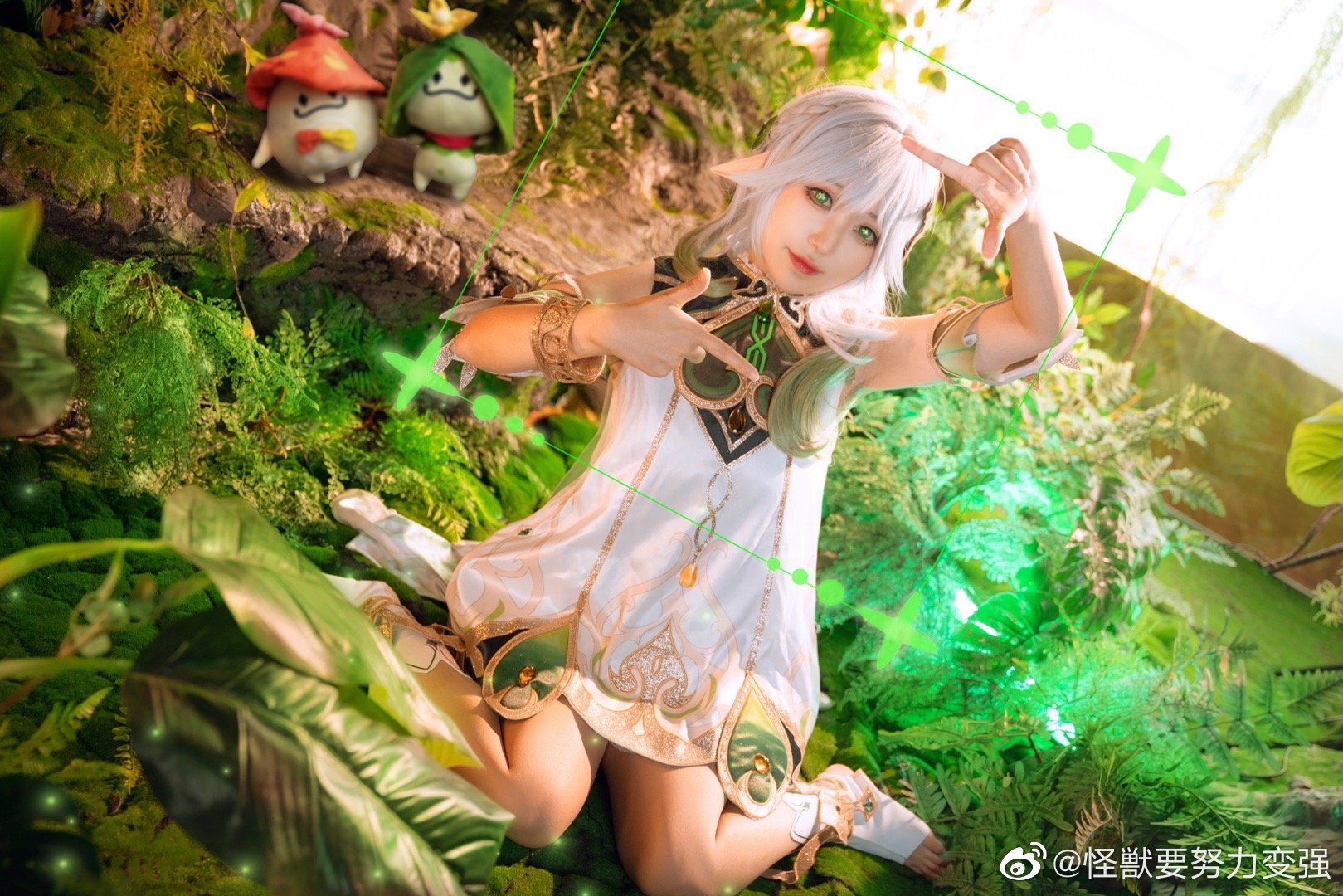 【COS】快去睡吧，放心，我已经为你准备好甜甜的梦啦。 原神 小吉祥草王·纳西妲@怪獣要努力变强 COSPLAY-第11张