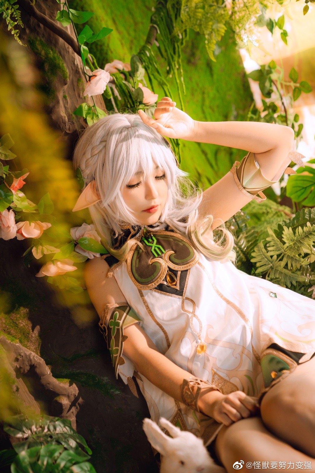 【COS】快去睡吧，放心，我已经为你准备好甜甜的梦啦。 原神 小吉祥草王·纳西妲@怪獣要努力变强 COSPLAY-第12张